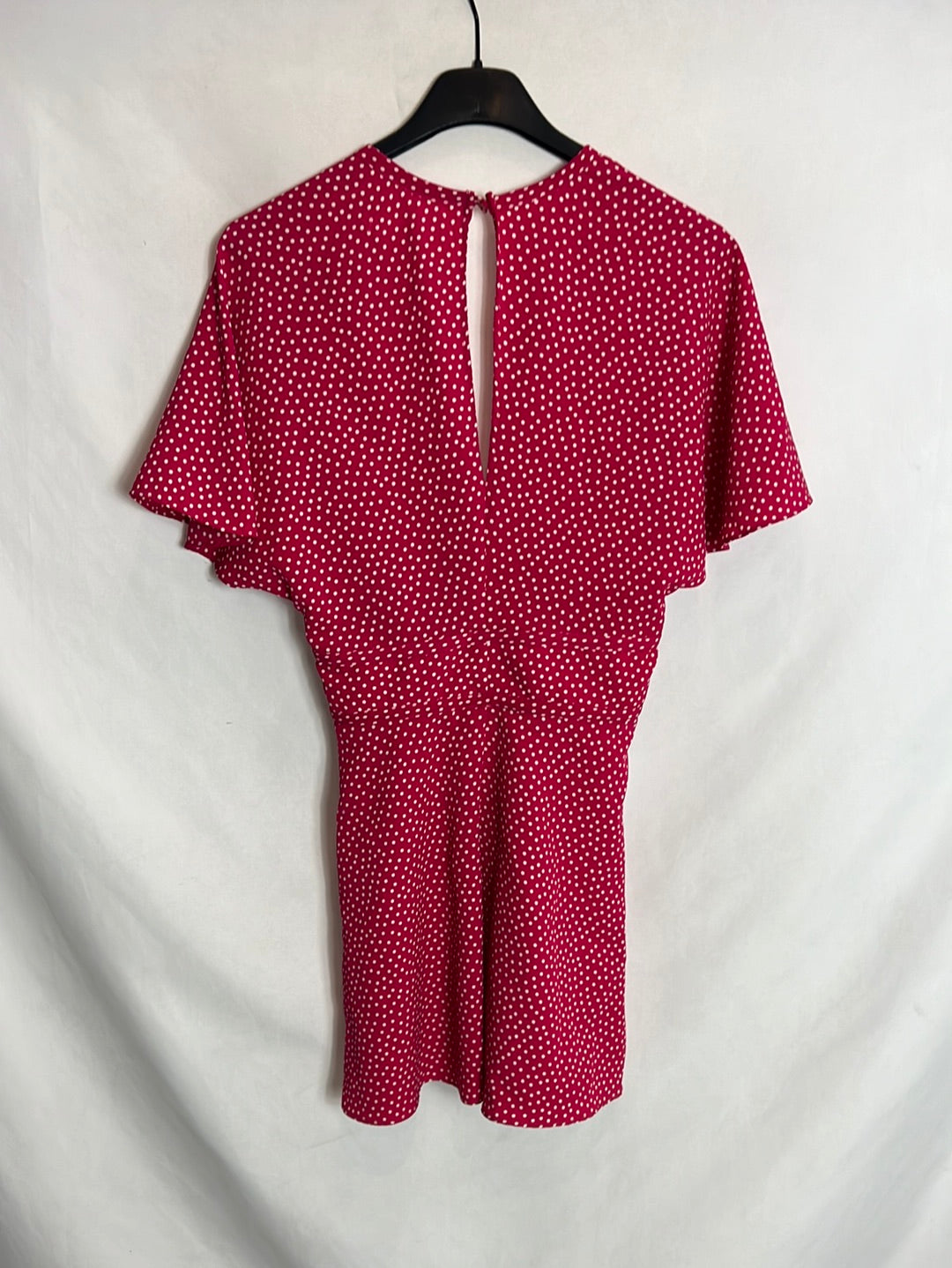 ZARA. Pink polka dot jumpsuit T.xs