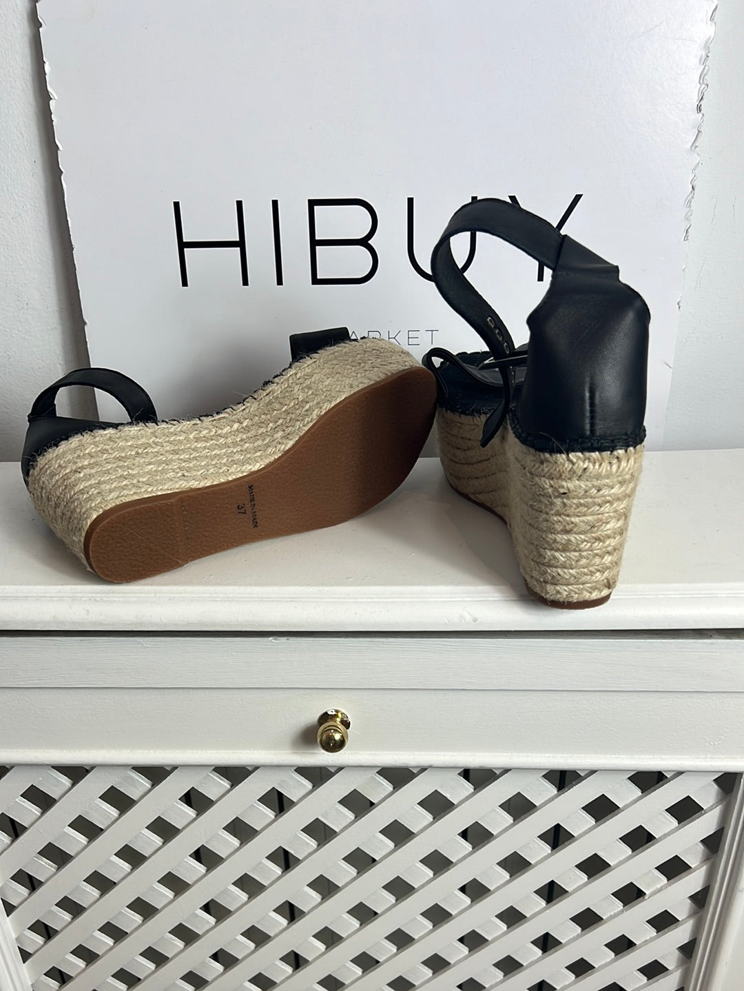 VIDORRETA. Cuñas esparto negras. T 37