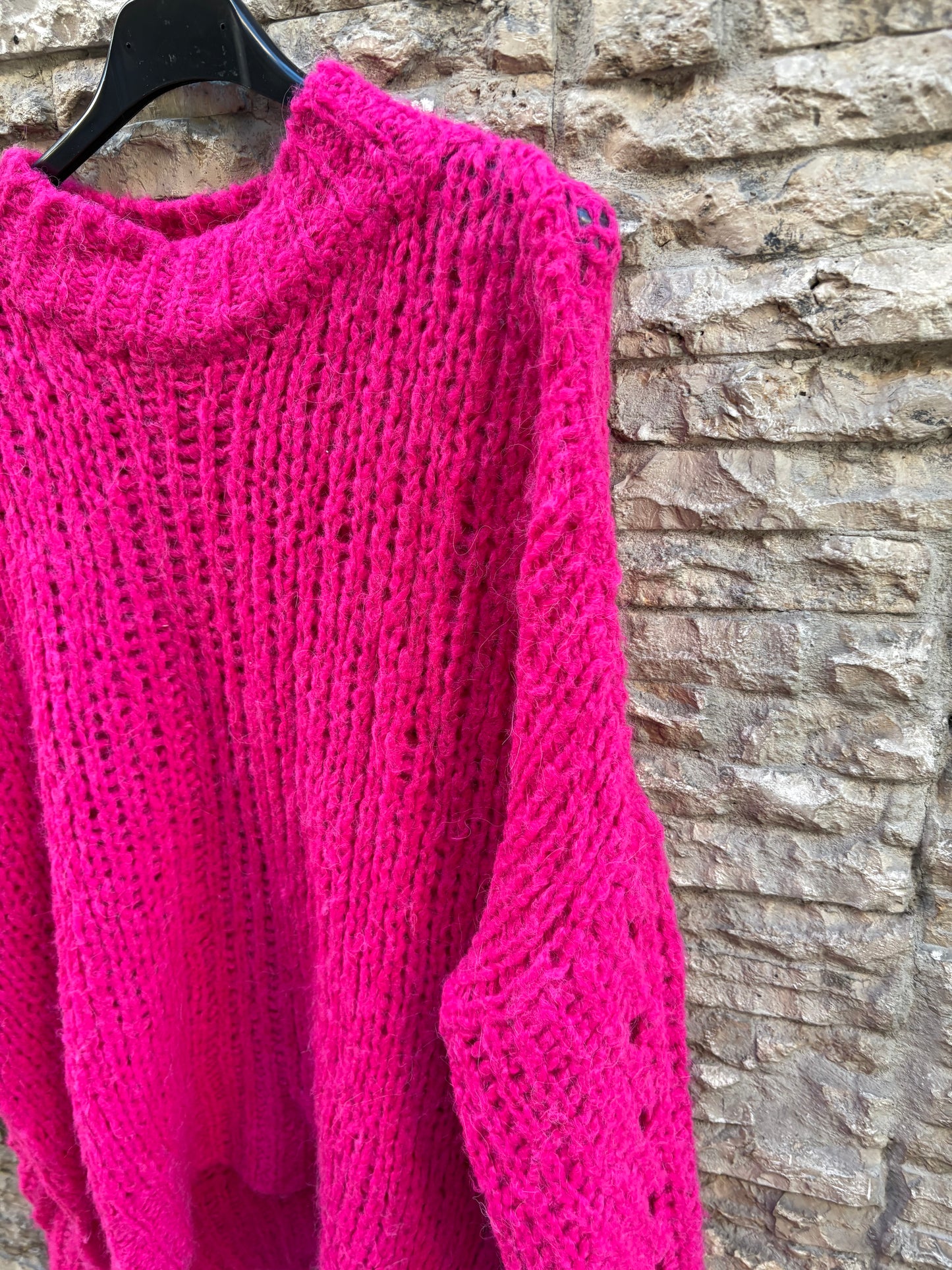 BIMBA Y LOLA. Jersey fucsia punto grueso