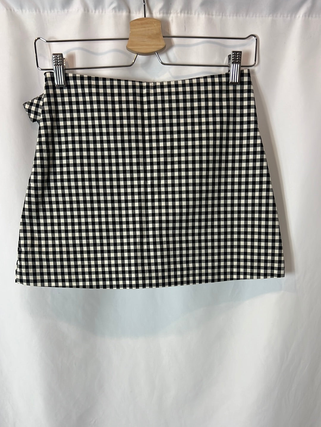 ZARA. falda pantalón cuadros vichy T.xs