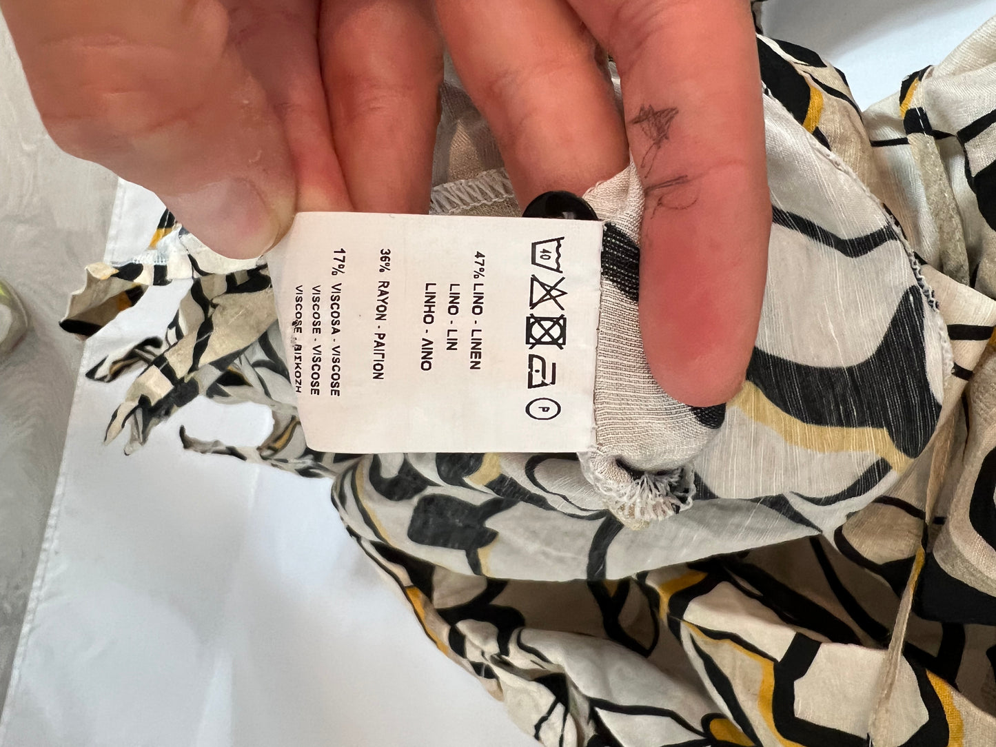 VIRIATO. Vestido estampado camisero T.40