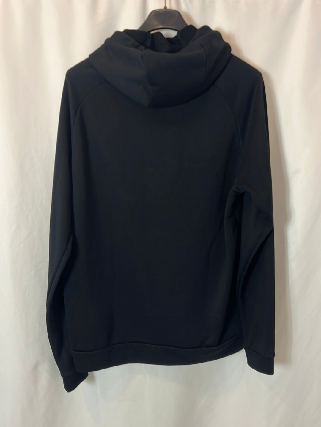 NIKE. Sudadera negra logo con capucha. T M