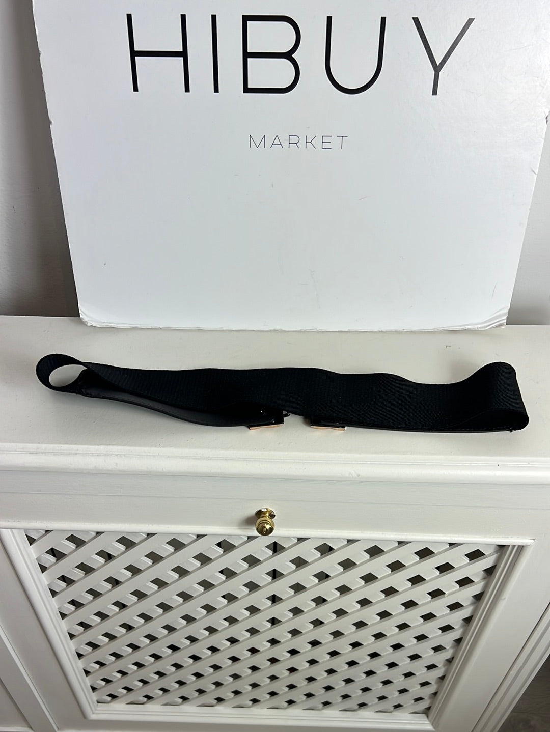 OTRAS. Cinturón negro elástico. T M