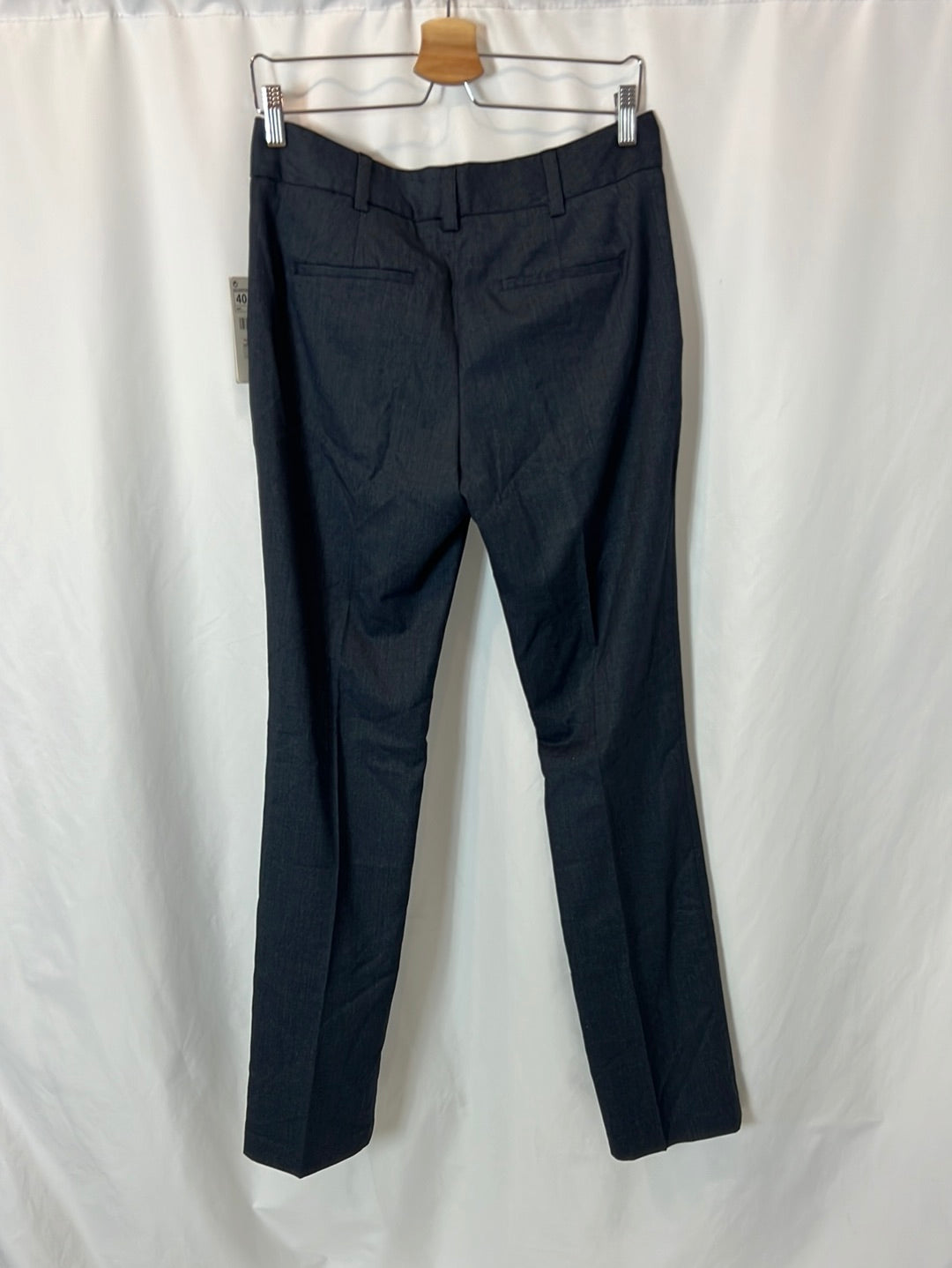 ZARA. Pantalón azul ancho T.40