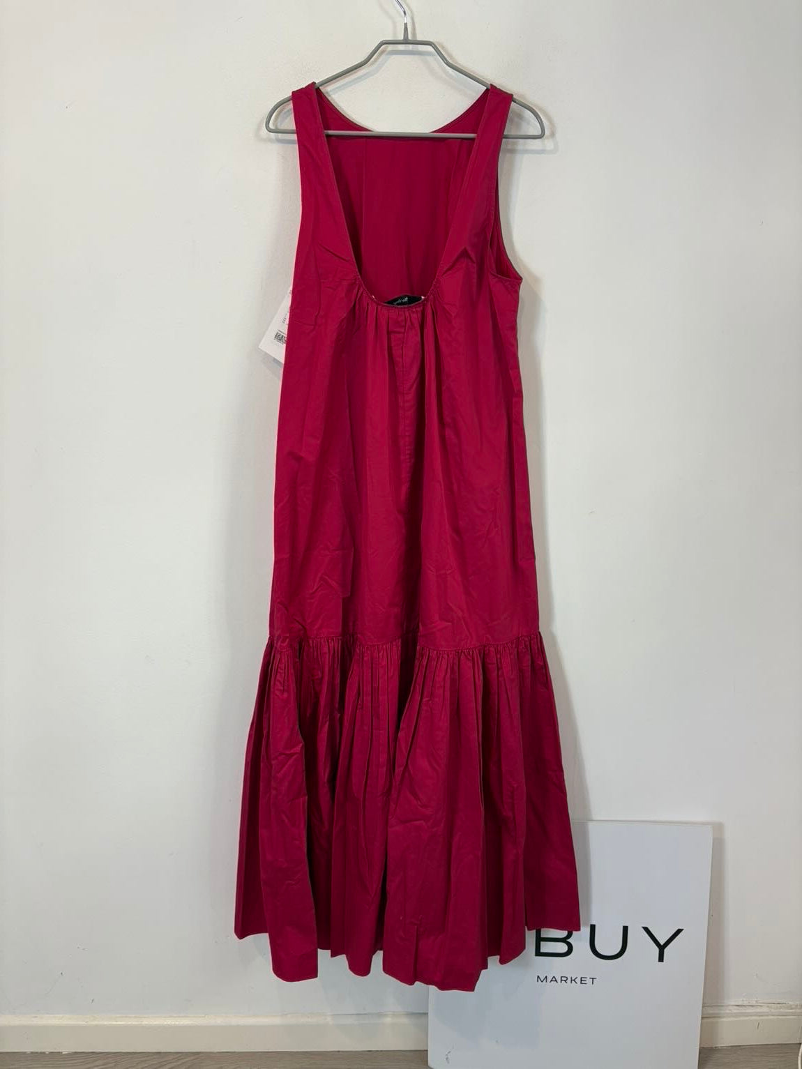 & OTHER STORIES. Vestido largo rosa escote espalda
