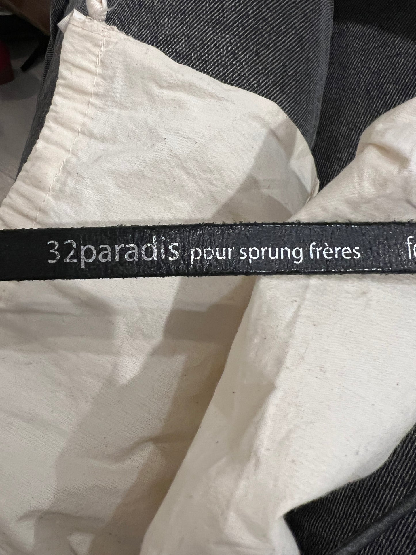 FORTE FORTE. Mini black leather belt