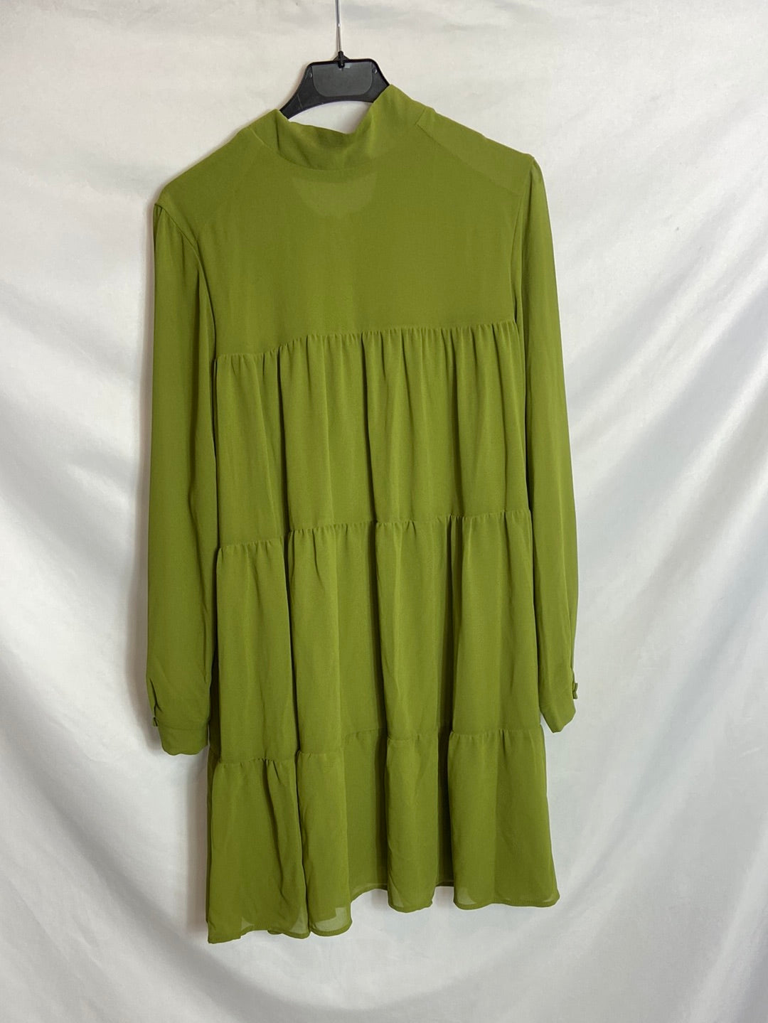 BIMANI. Green flared dress. TS