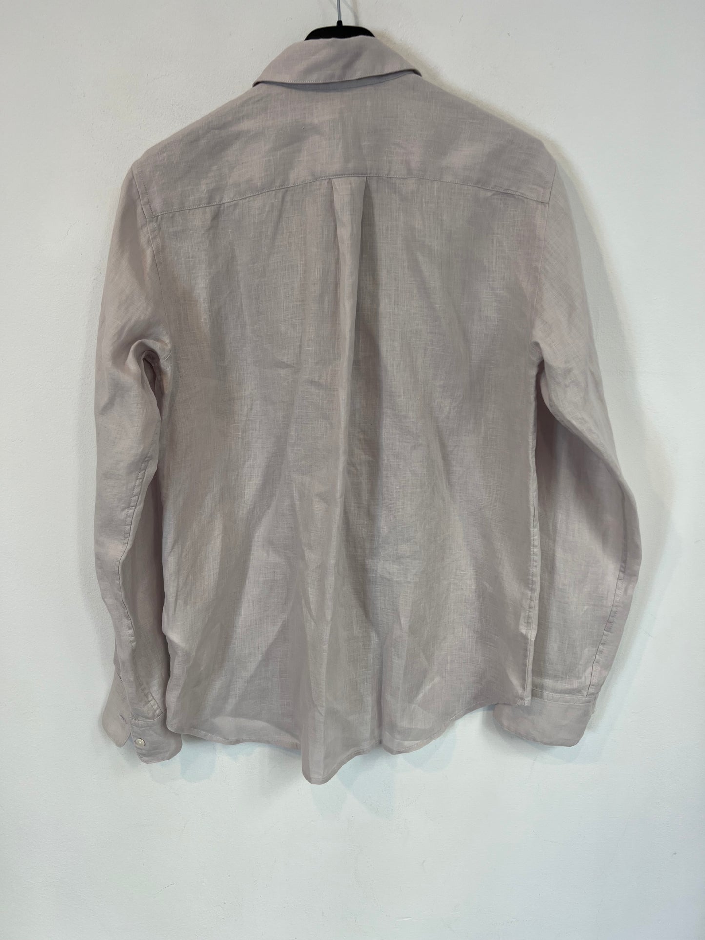 UNIQLO. Camisa lino malva claro. TXS