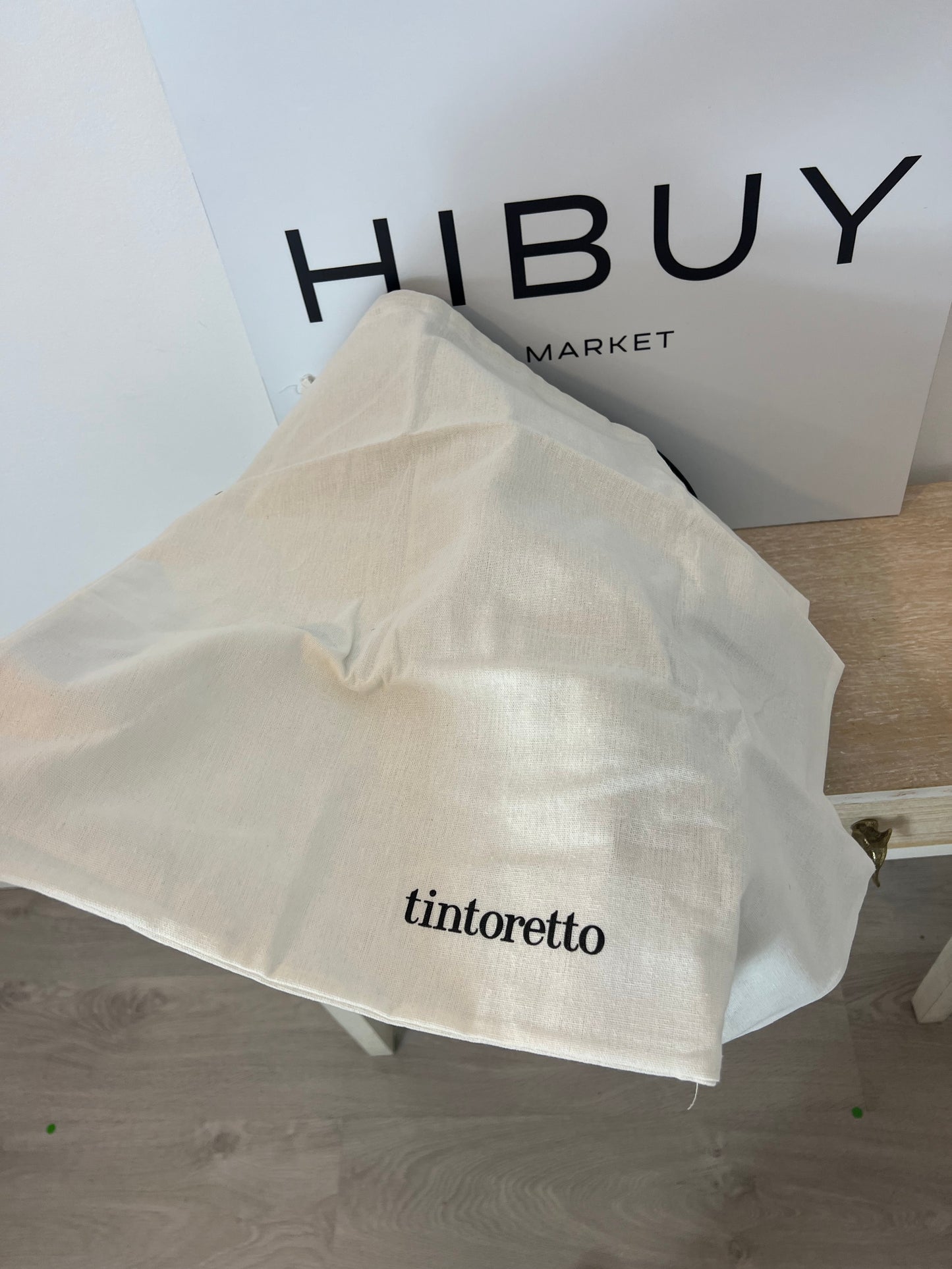 TINTORETTO. Bolso negro efecto piel