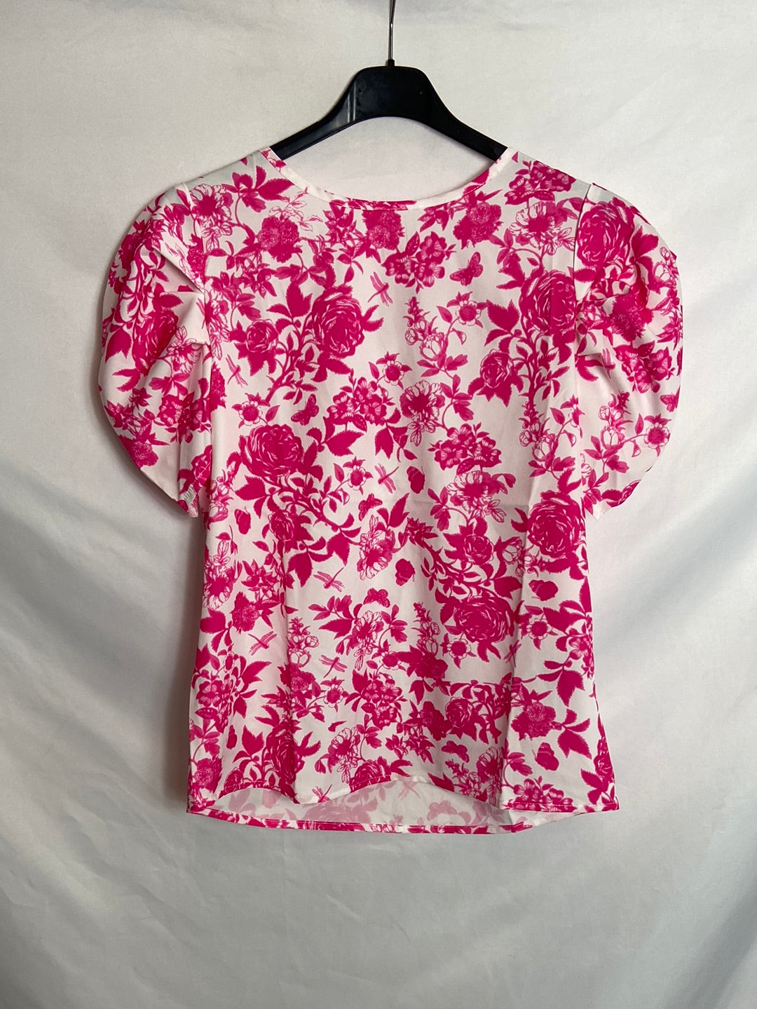 Blusas Neon Shein Blusa Rosa Estampado Flores – Hibuy Market