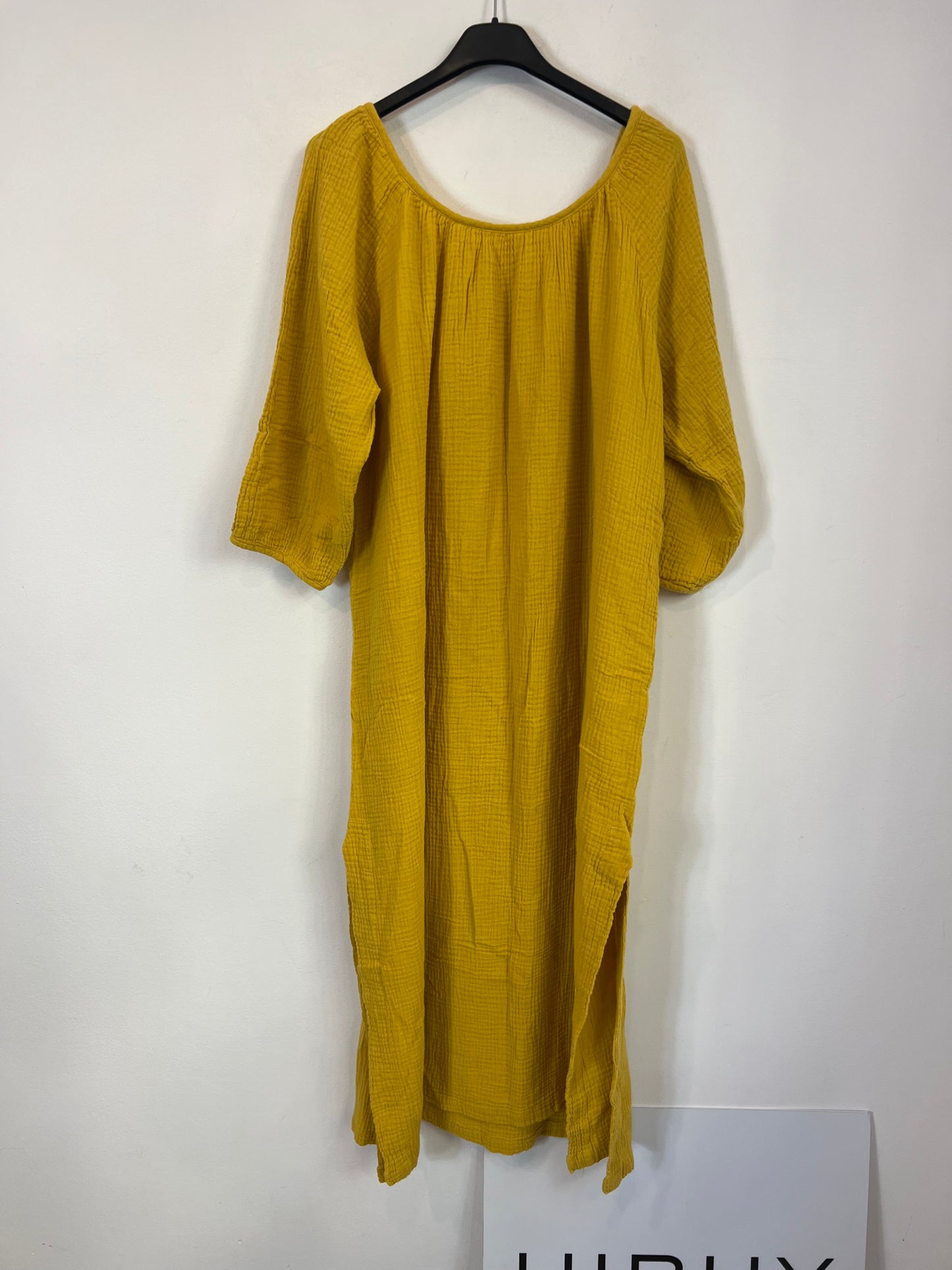 OTHERS. Long mustard bamboo dress. TM/L
