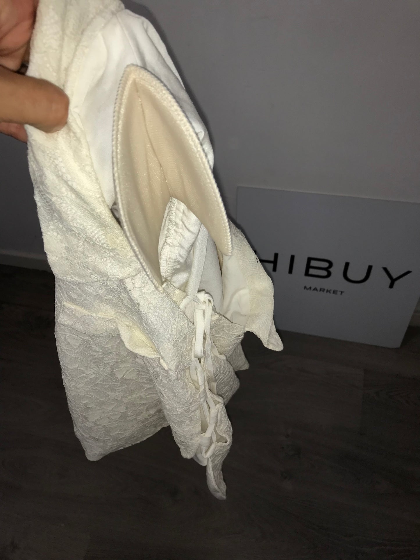 CILINA. Conjunto top y bermuda encaje