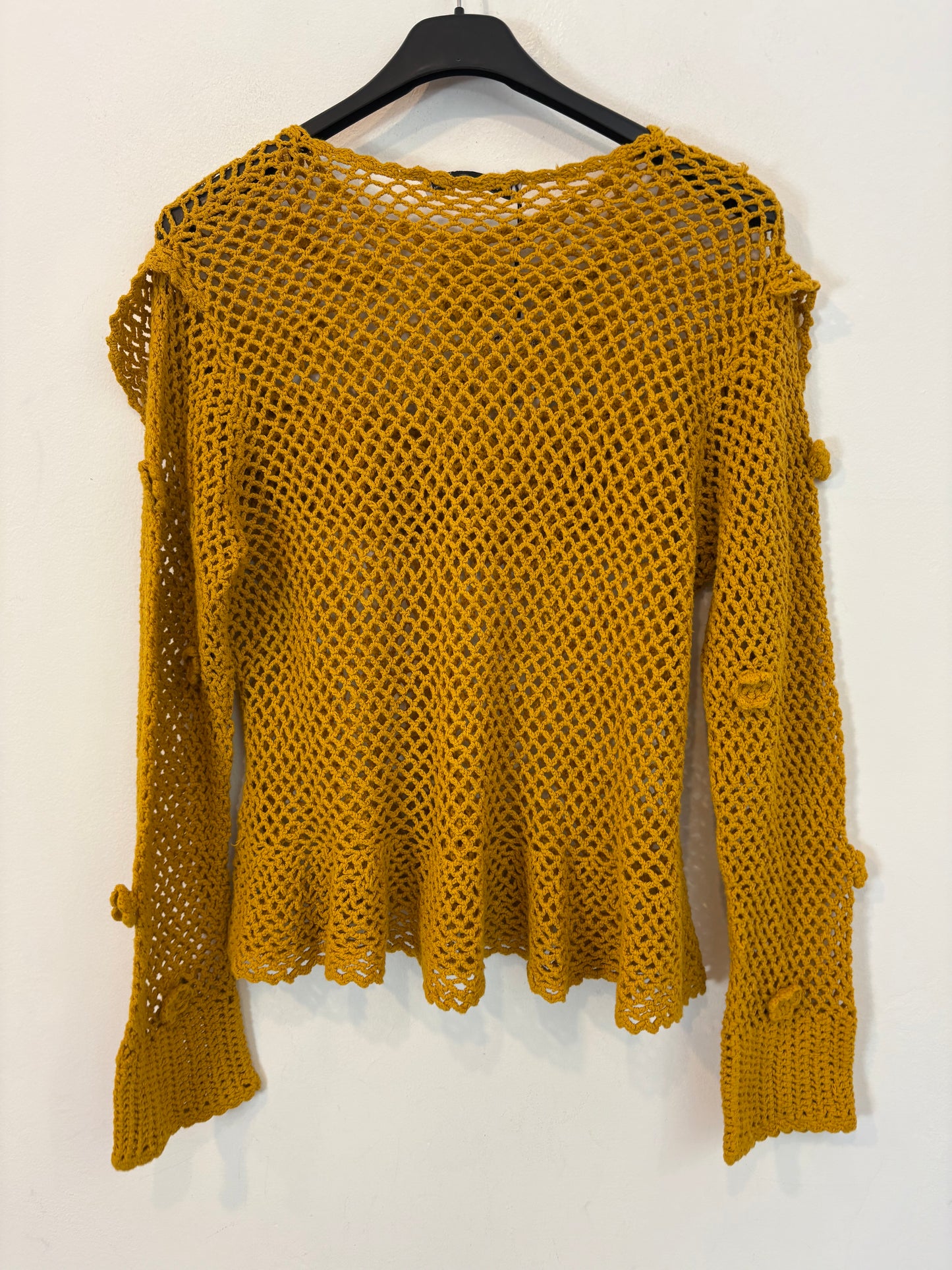 ZARA. Crochet sweater Tm