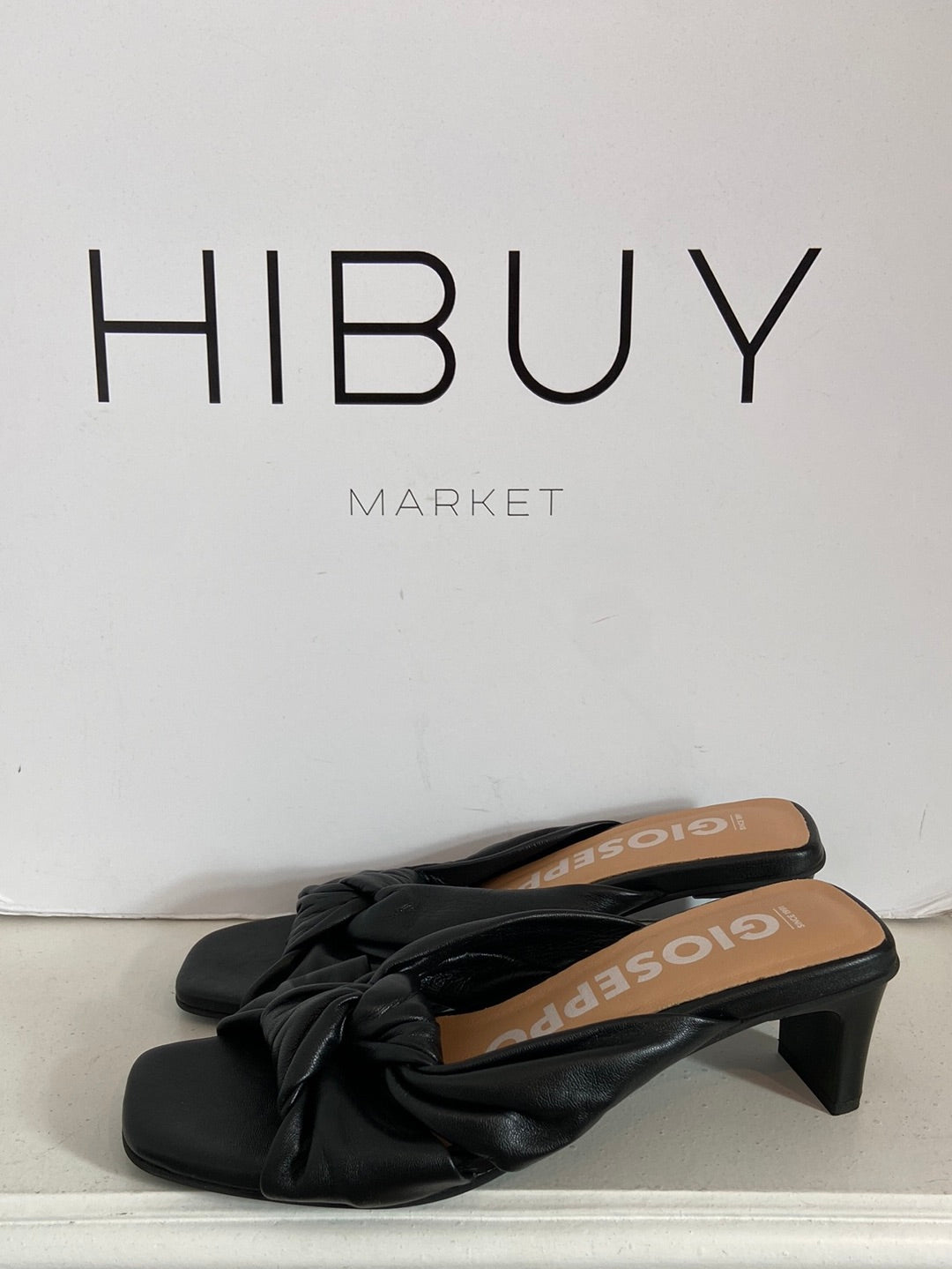 GIOSEPPO. Black heeled sandals T. 38