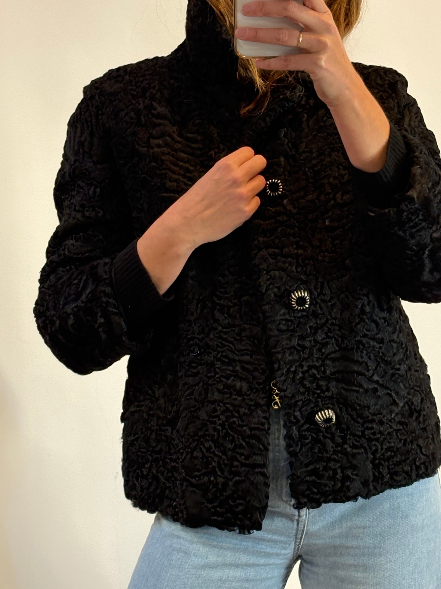 ZARA. Black stretch knit top. TL