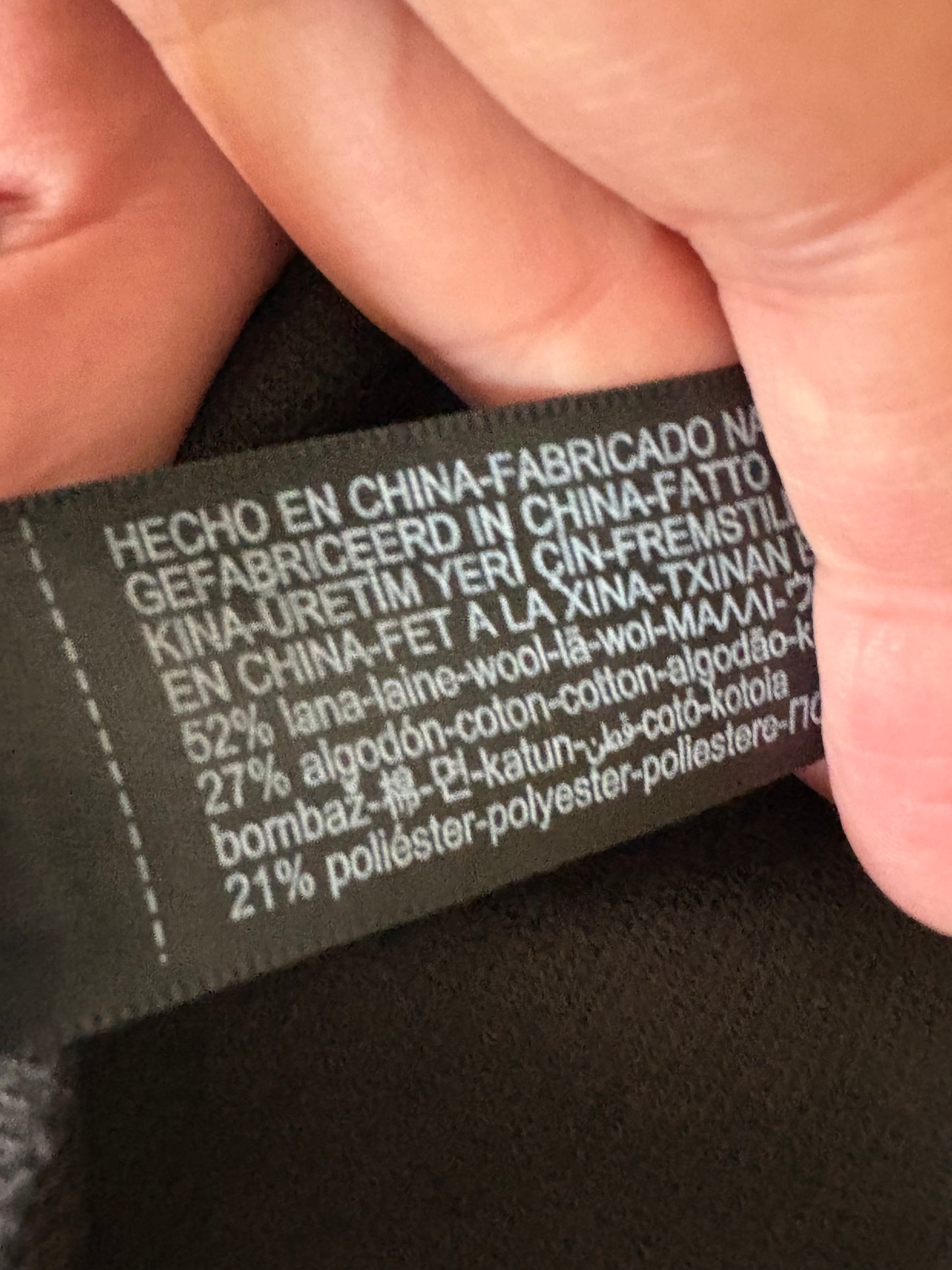 MASSIMO DUTTI. Falda midi gris con lana