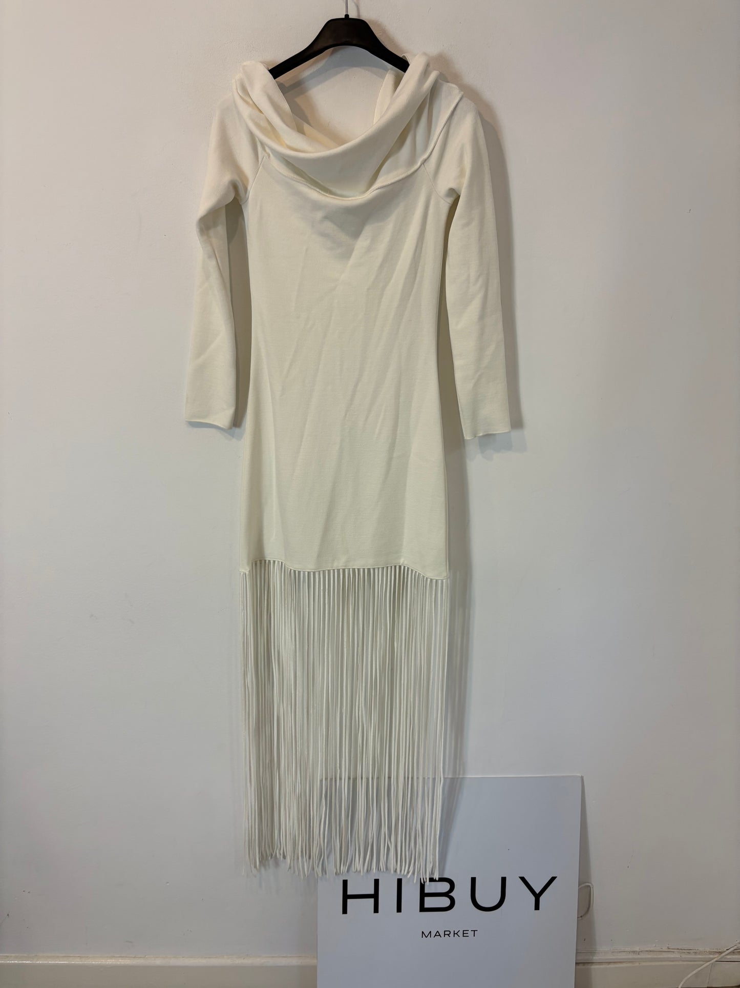 ZARA. White fringed dress. TS