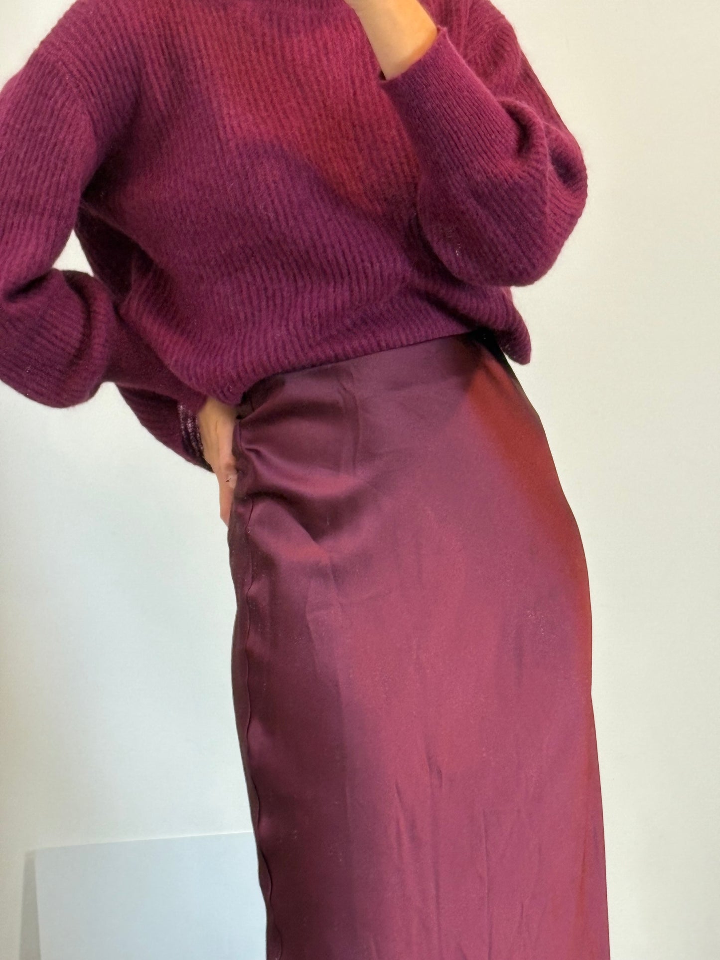 ZARA. Black stretch knit top. TL