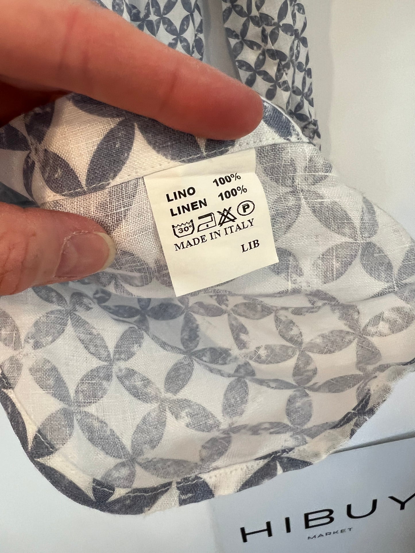 BCORNER. Blusa lino estampada T.42 (s)