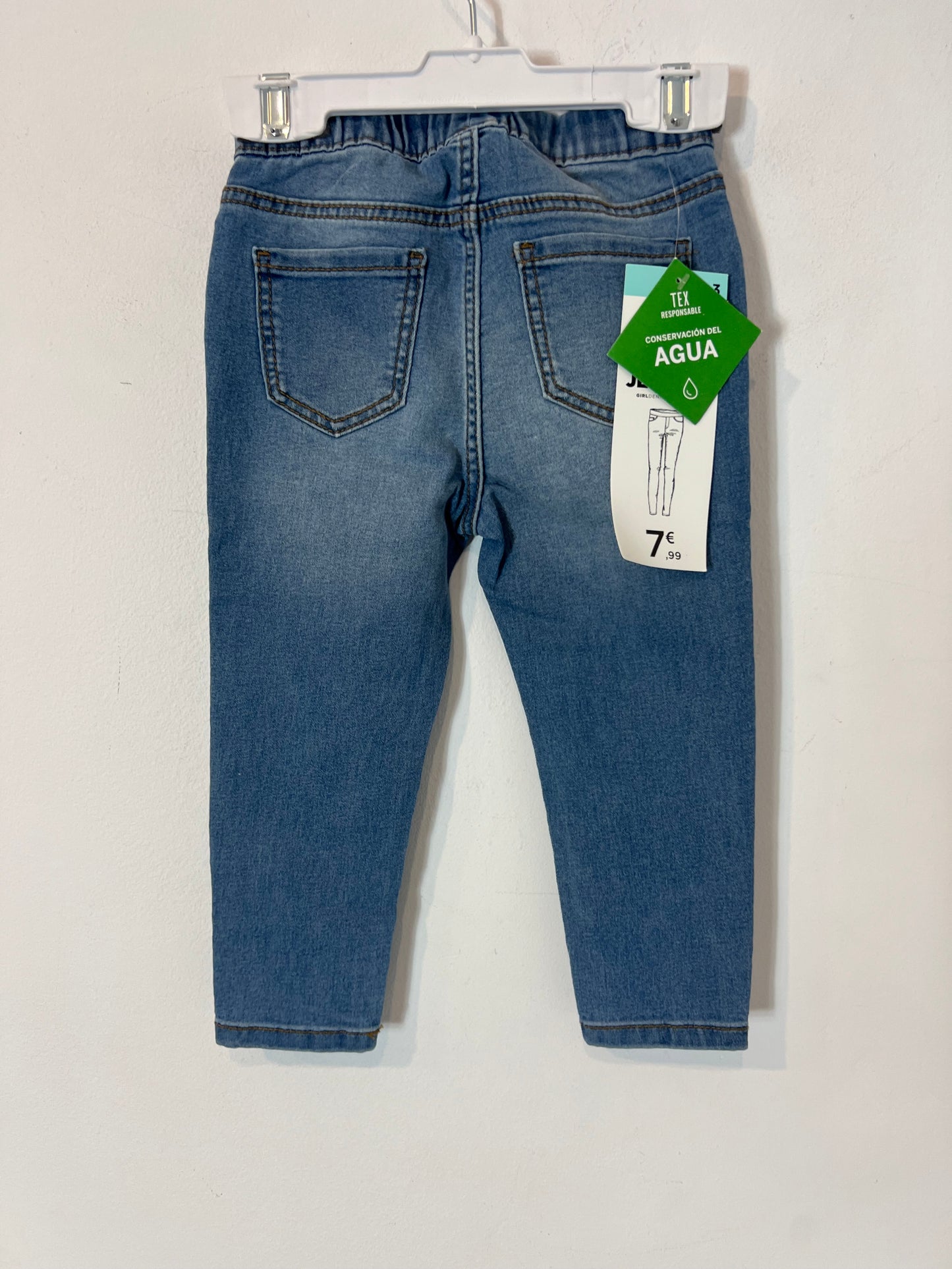 TEX. Stretch denim jeggings. Size 2-3 years