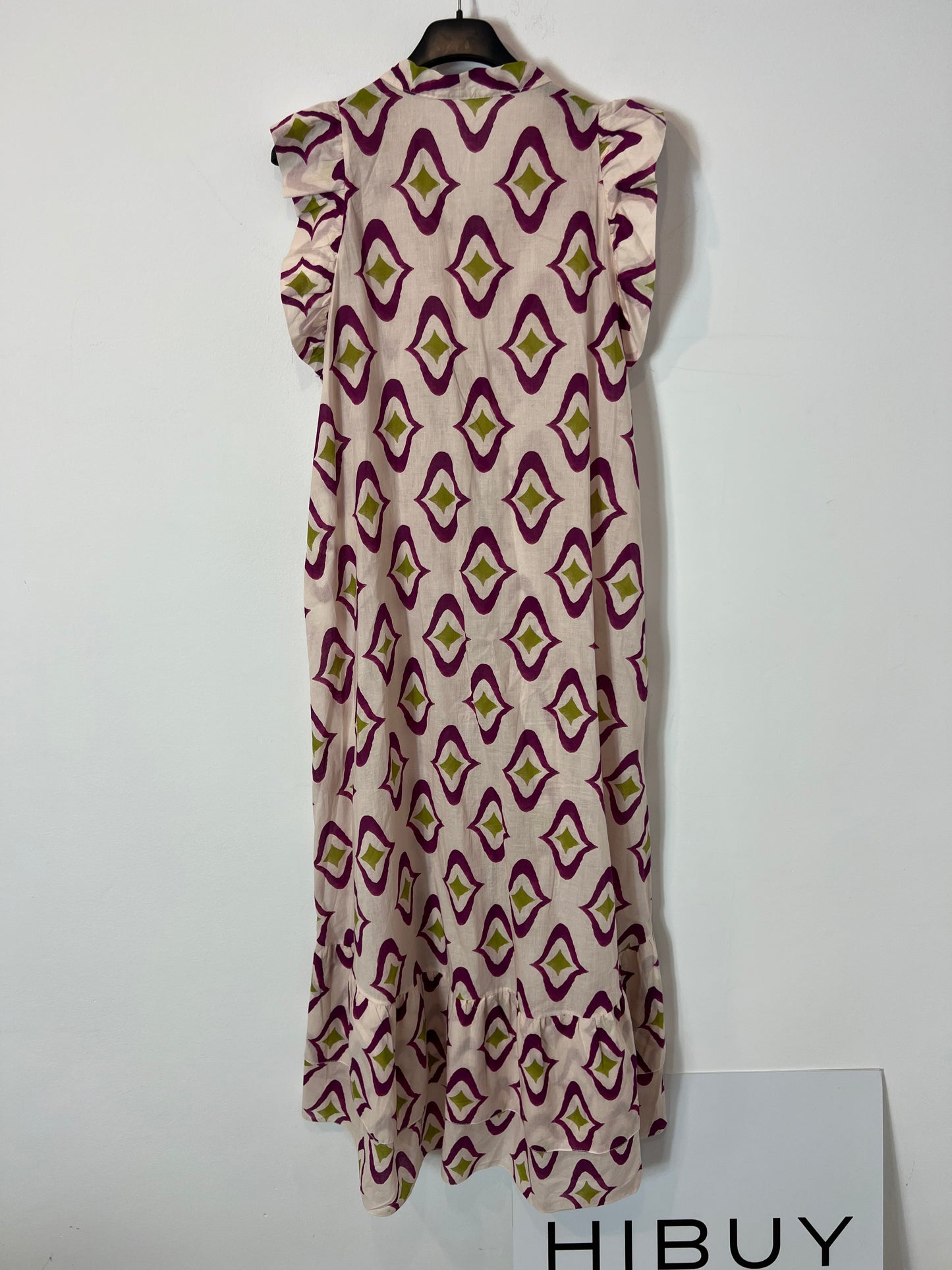 MONISQUI. Vestido rosa estampado TU(s)