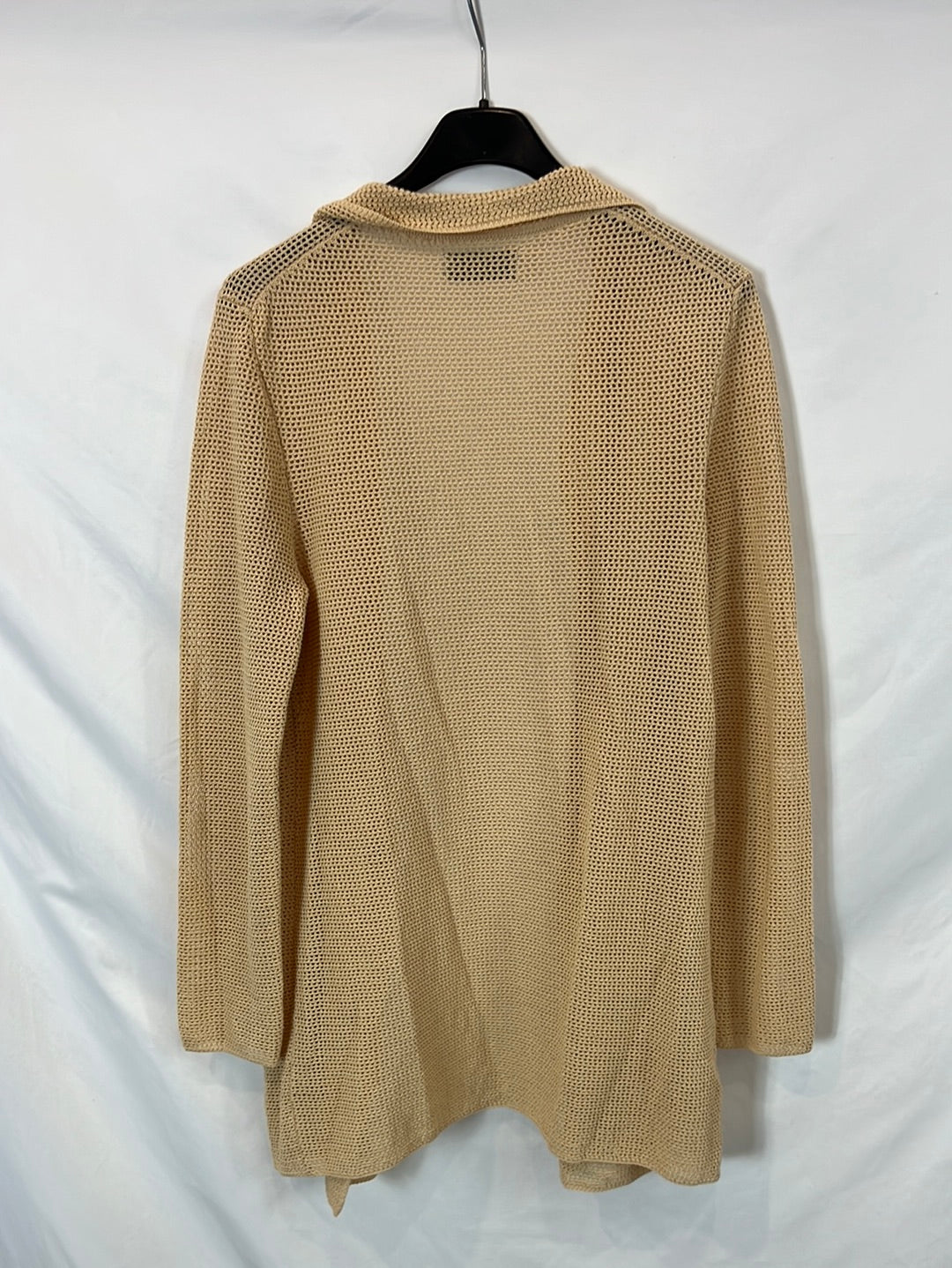FALCONERI. Chaqueta beige troquelada. T S/M
