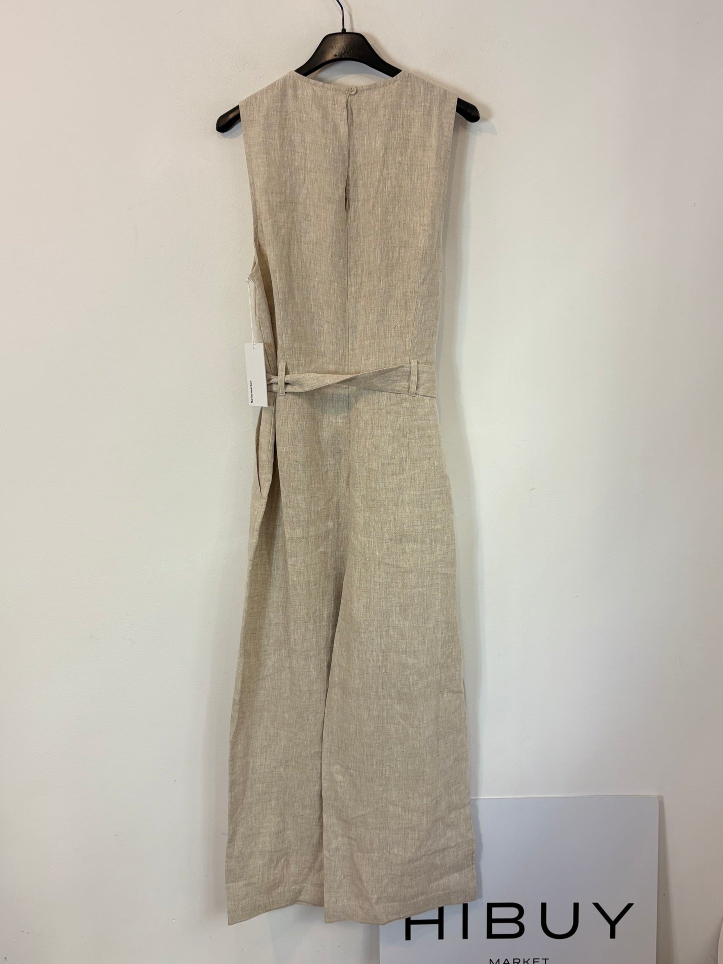 REFORMATION. Mono largo beige lino