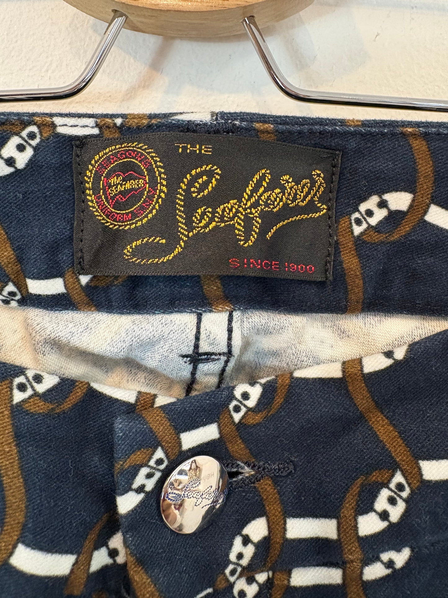 SEAFARER. Pantalón azul estampado bolsillos
