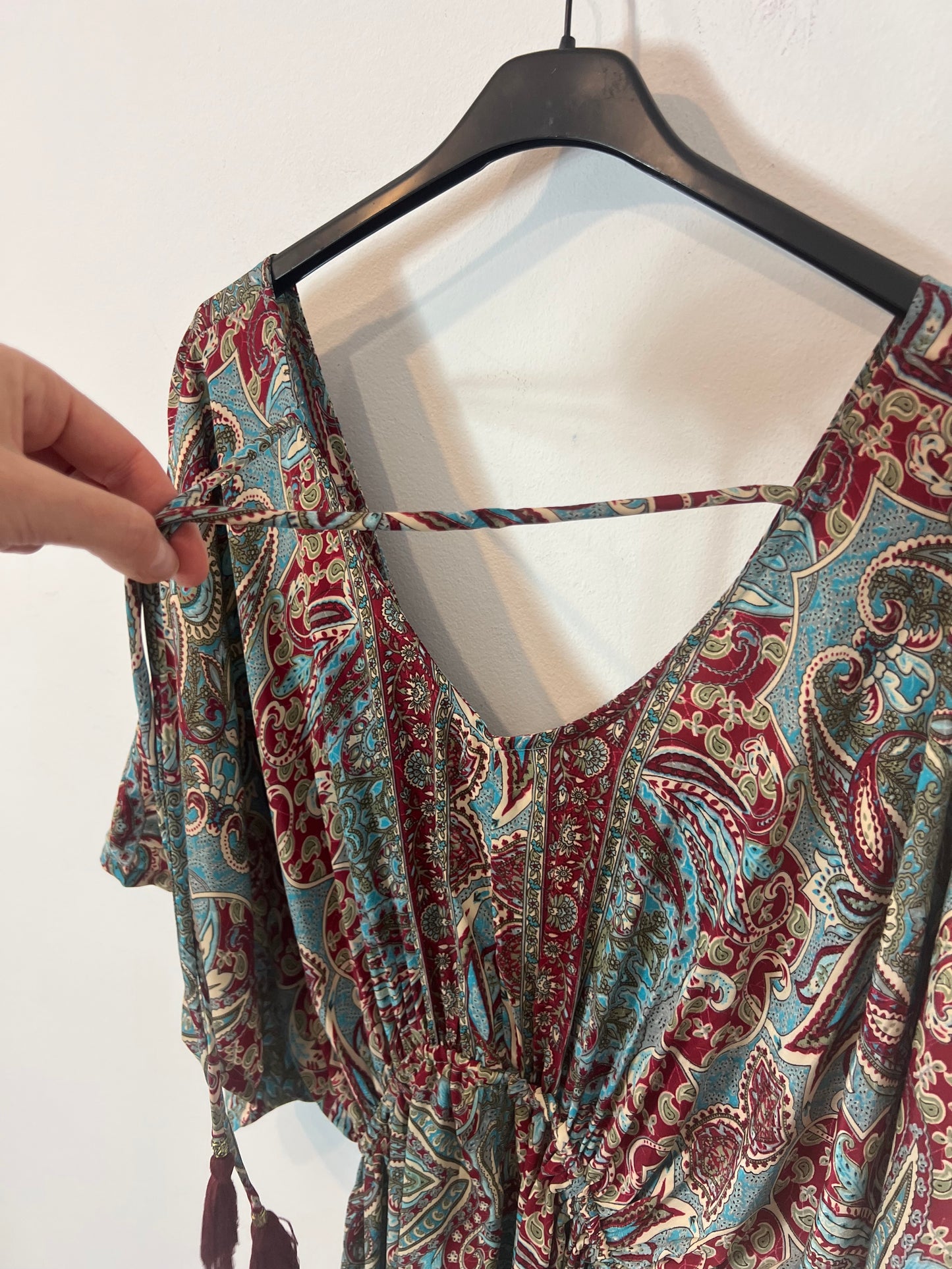 BUGANVILIA. Vestido esamapdo seda. T M