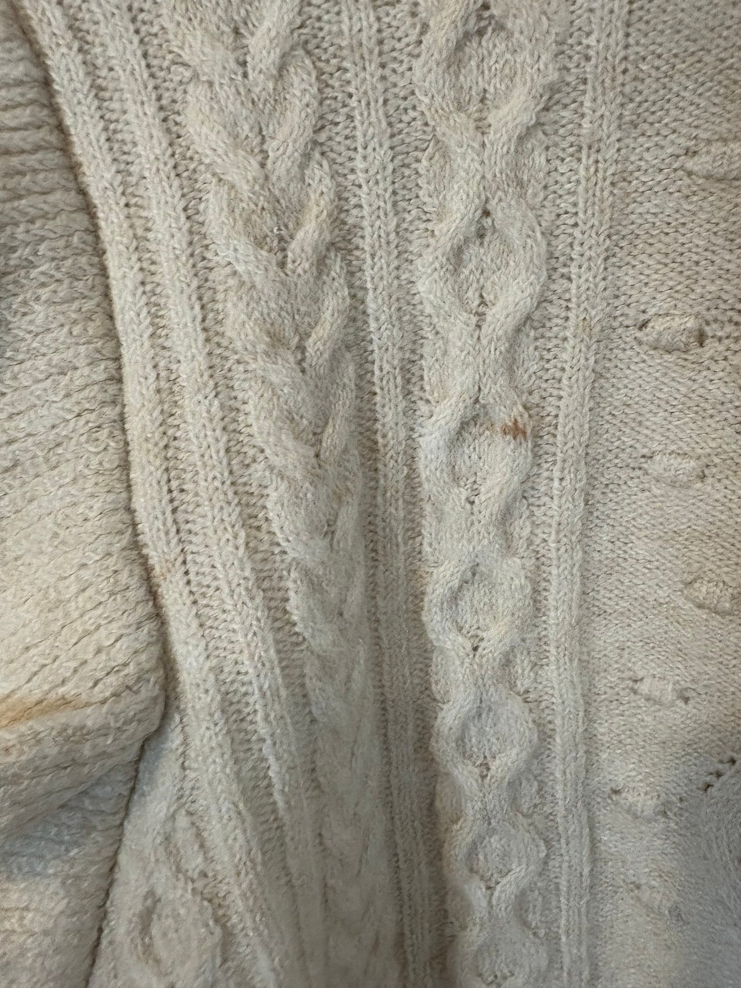 SPRINGFIELD. Jersey beige flores bordadas. T L (S/M)