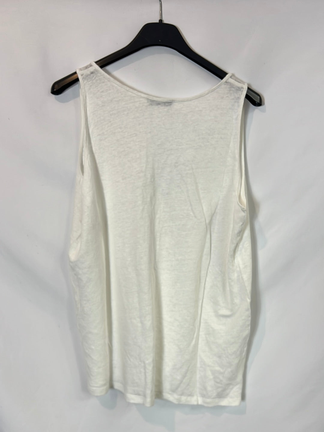 ESE O ESE. Top blanco lino. T.s