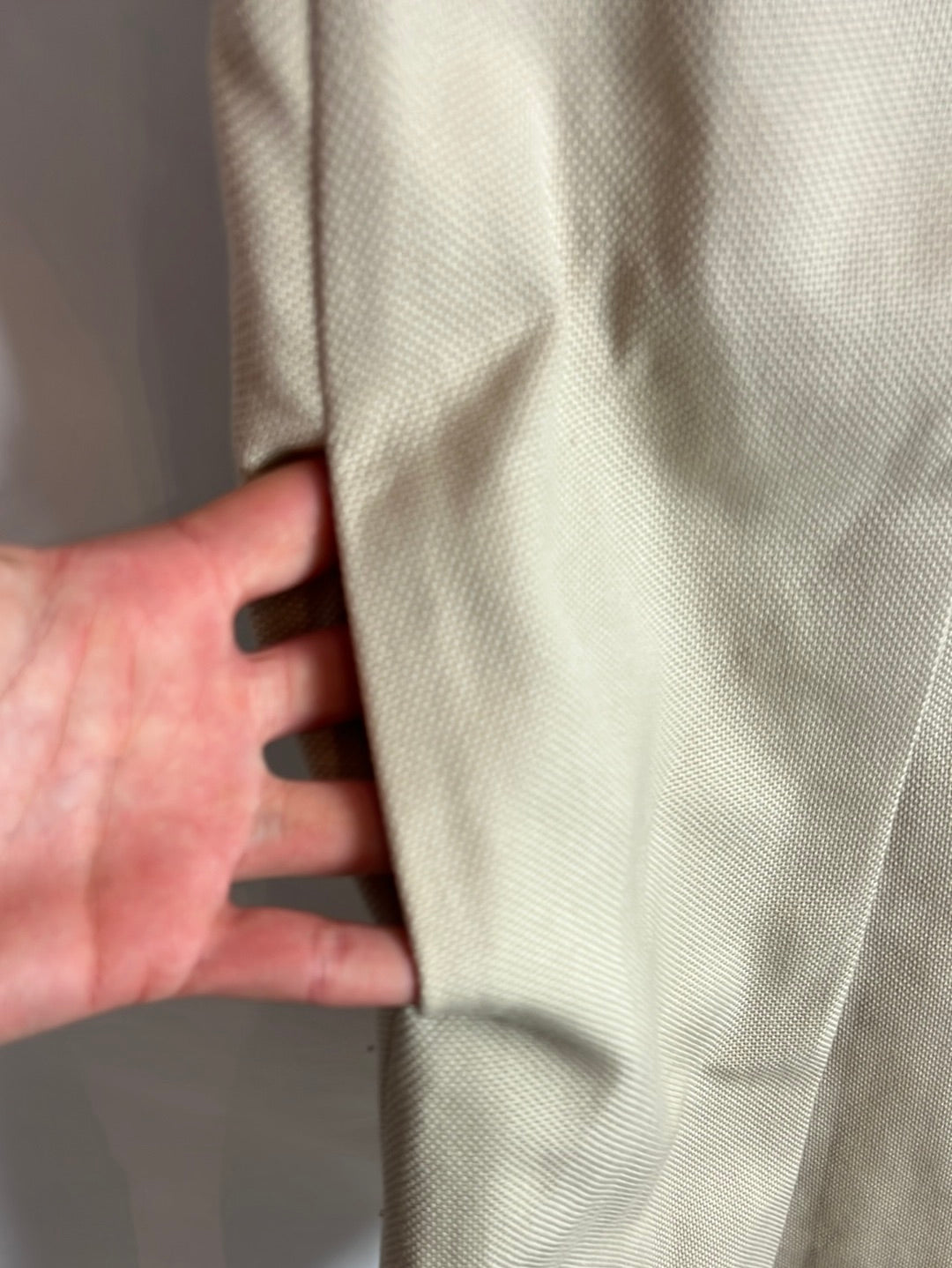 ADOLFO DOMINGUEZ. Textured beige dress. T 38