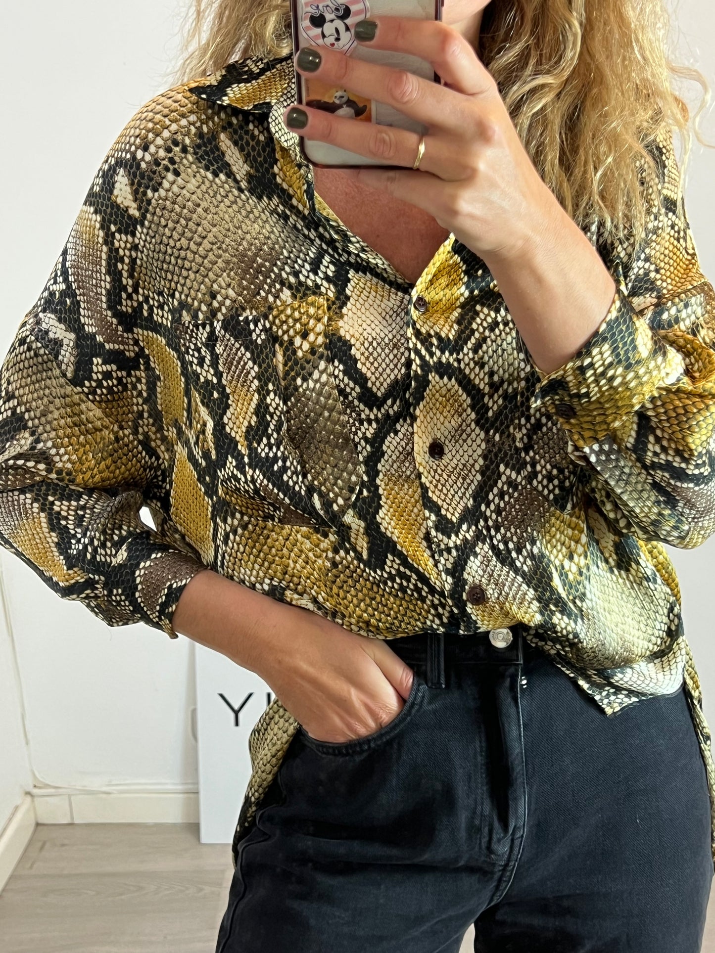 ZARA. Animal print blouse T.XS/S