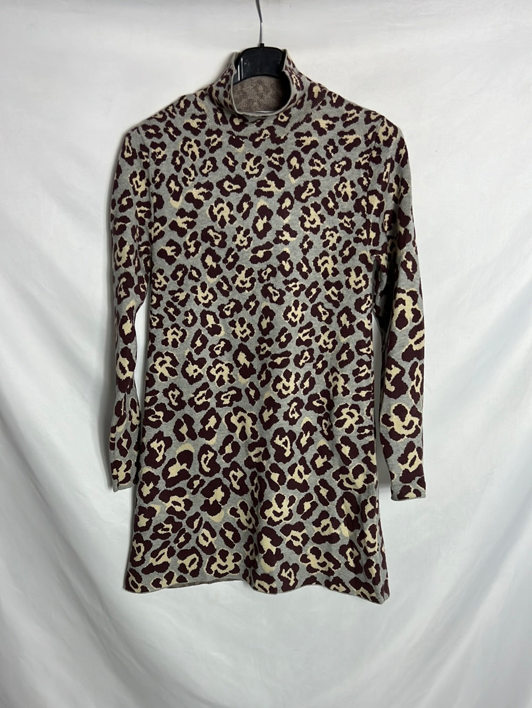 ZARA. Short animal print knit dress. TS – Hibuy market