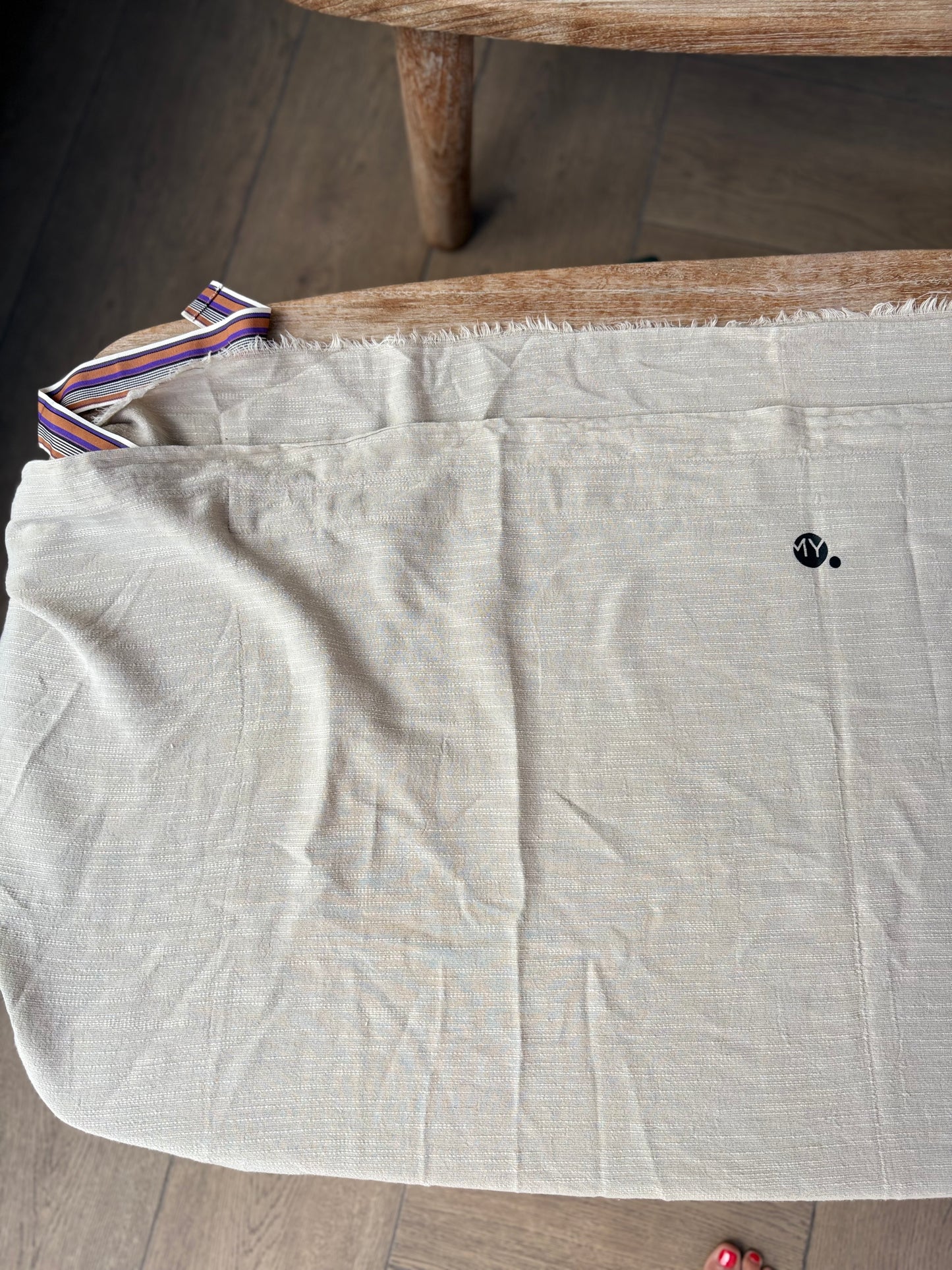 OTRAS. Falda pareo beige detalle cinturón. TU (S/M)