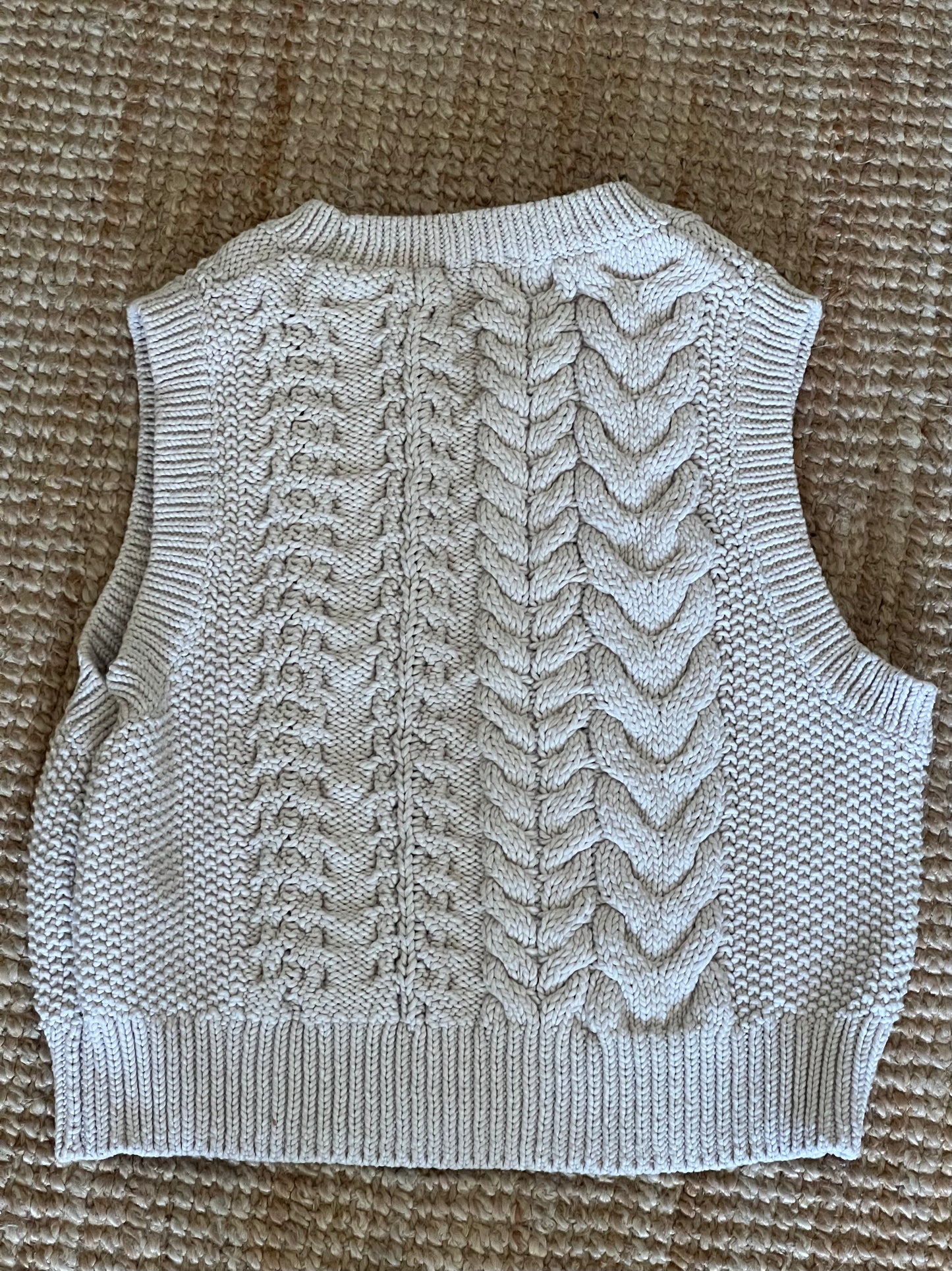 COS. Beige knit top Tm/l