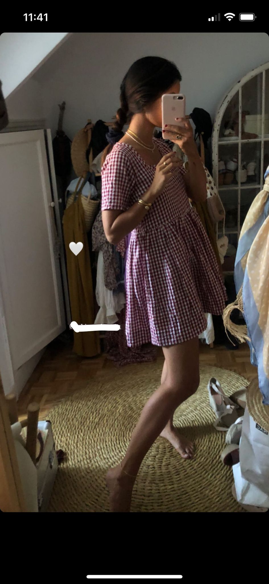 Vestido cuadros vichy T.6(xs)