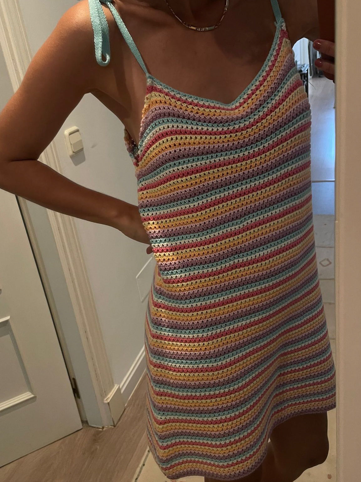 SPRINGFIELD. Crochet short dress Tm