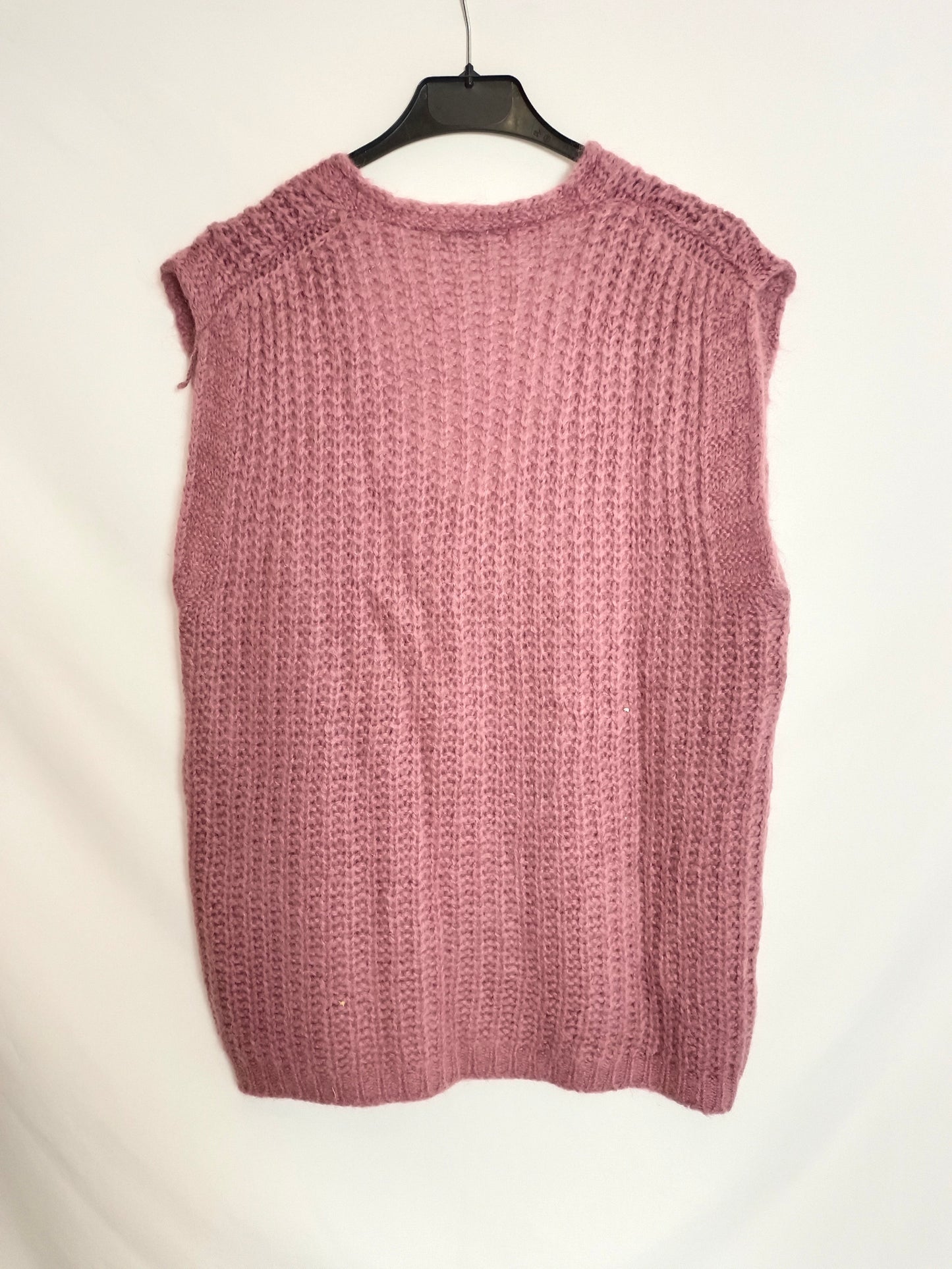 PINPON LILI. Chaleco punto rosa TU(m)