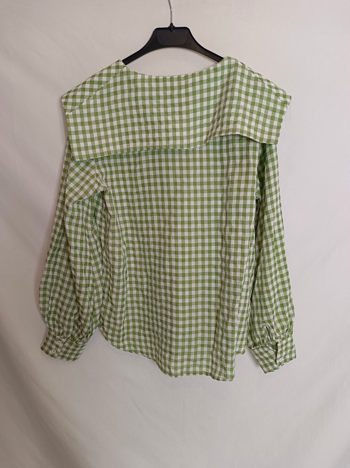 OTRAS. Camisa cuadros verdes T.u(s)