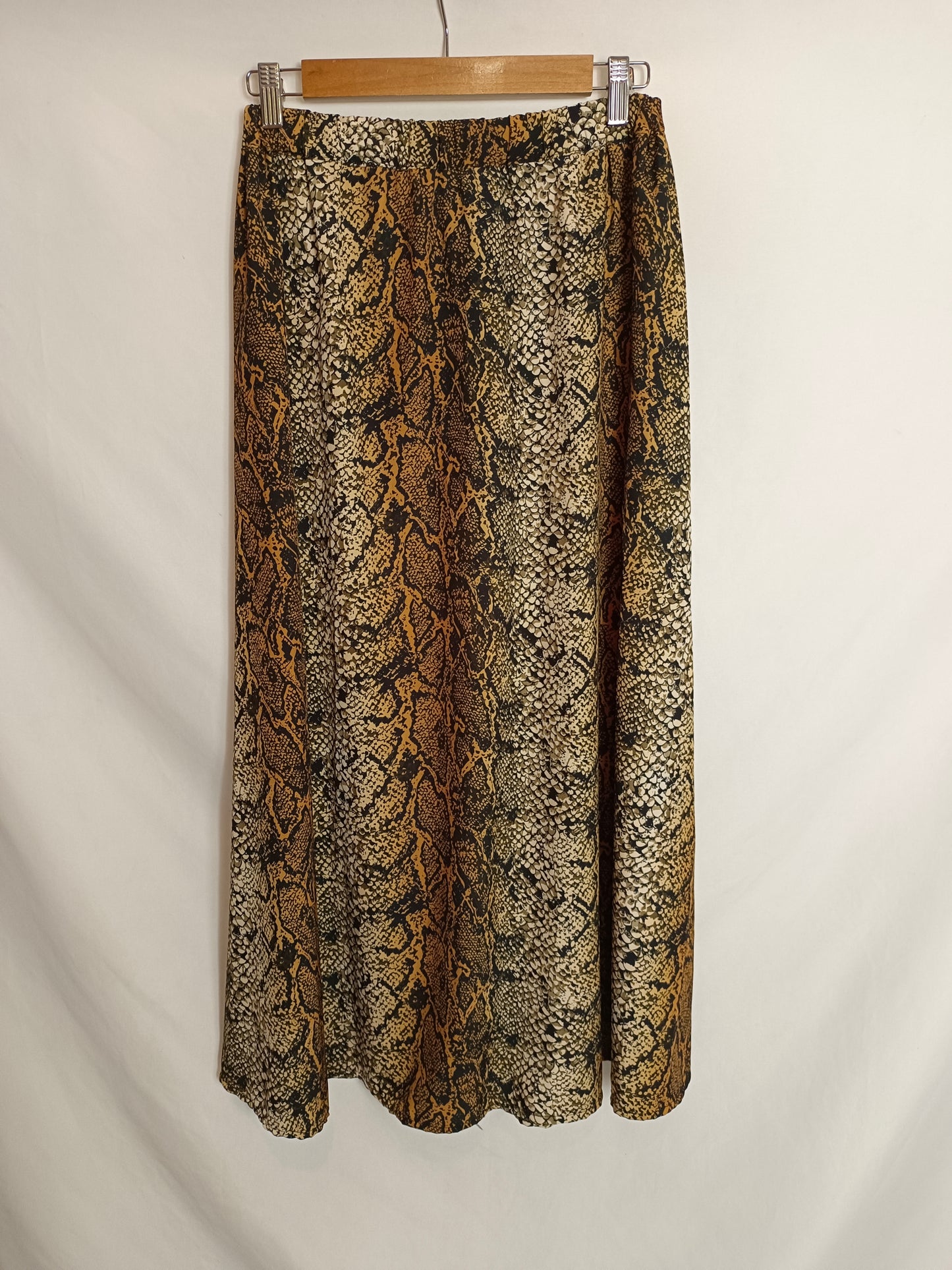 OTHERS. Animal print midi skirt with buttons TM