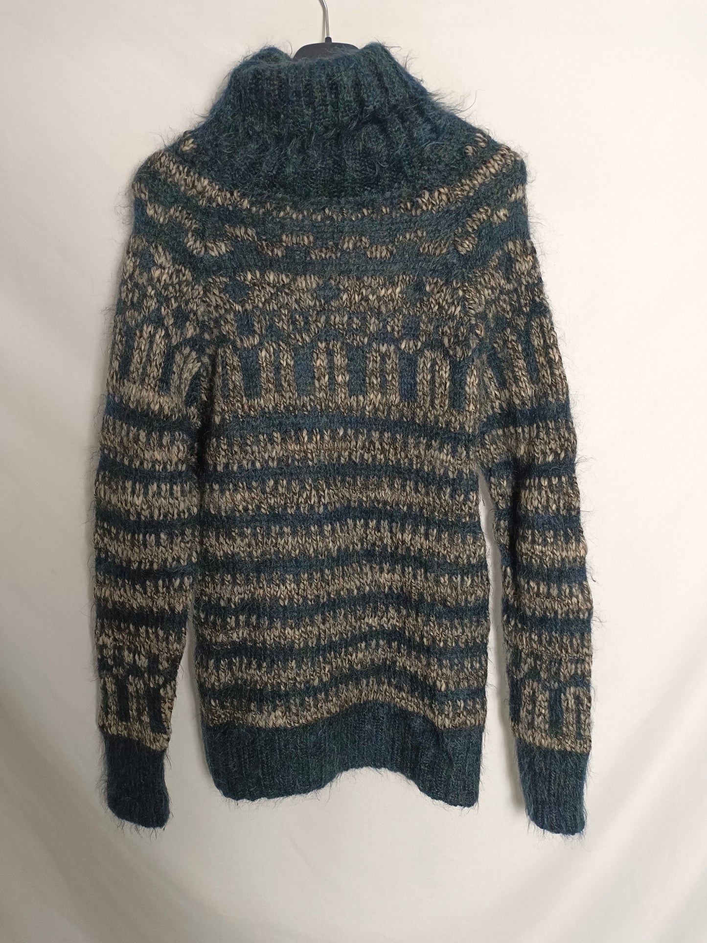 ISABEL MARANT ÉTOILE. Jersey cuello alto estampado T.40