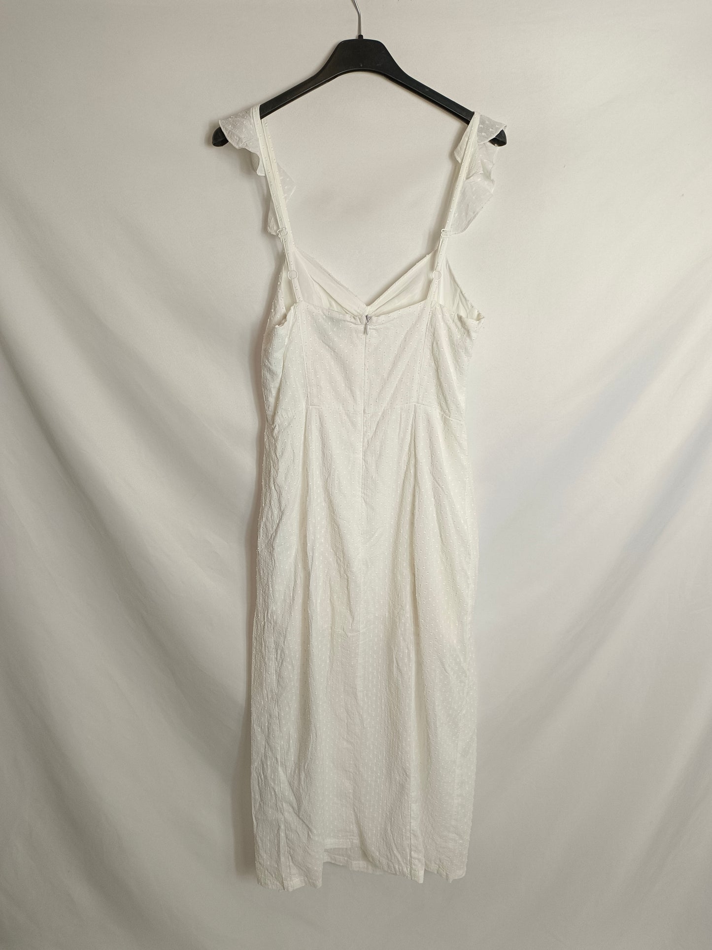 PJ BY PAULA JUNYENT. Vestido midi plumeti T.S