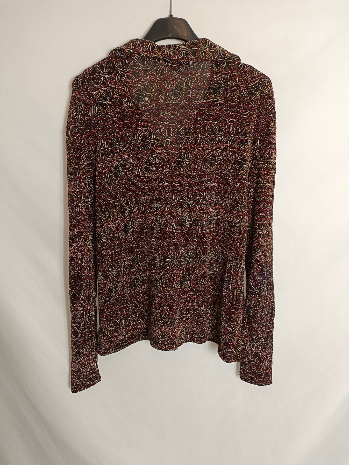 LE JOUPE. Top estampado brillos TU(S/M)