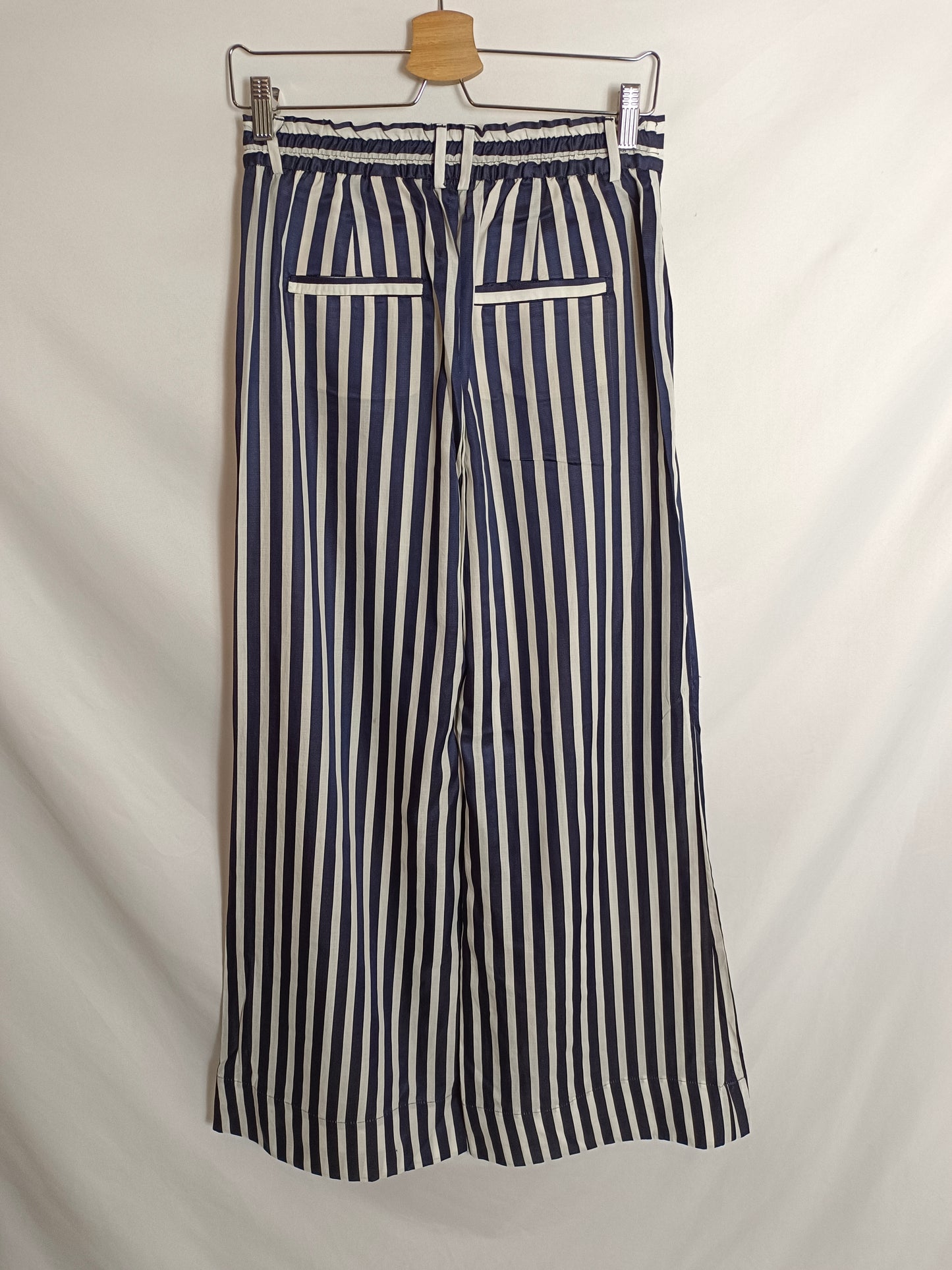 ZARA. Pantalón rayas Palazzo T.m