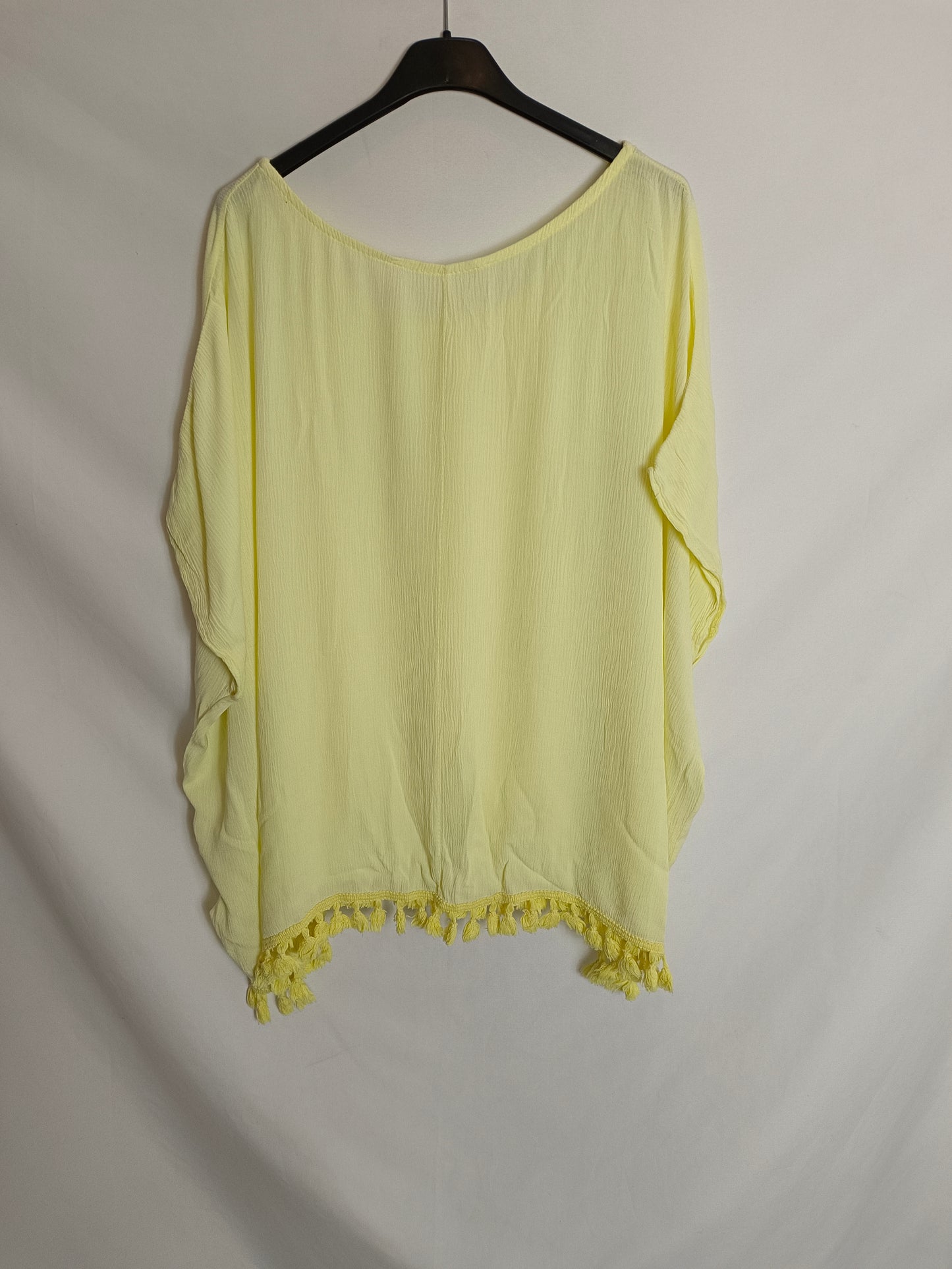 OTRAS. Top amarillo caftán TU(S/M)