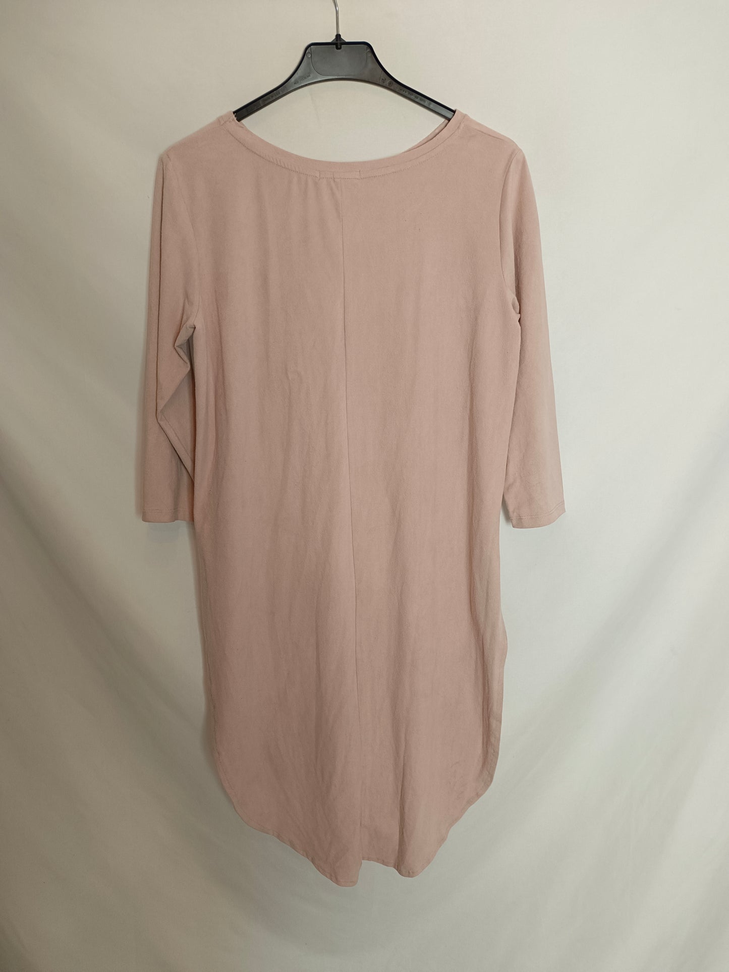 BERSHKA. Pink suede Ts top