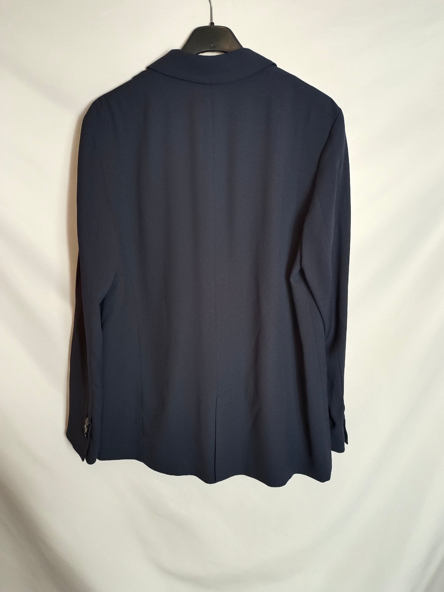 ZARA. Blazer azul fluida T.m