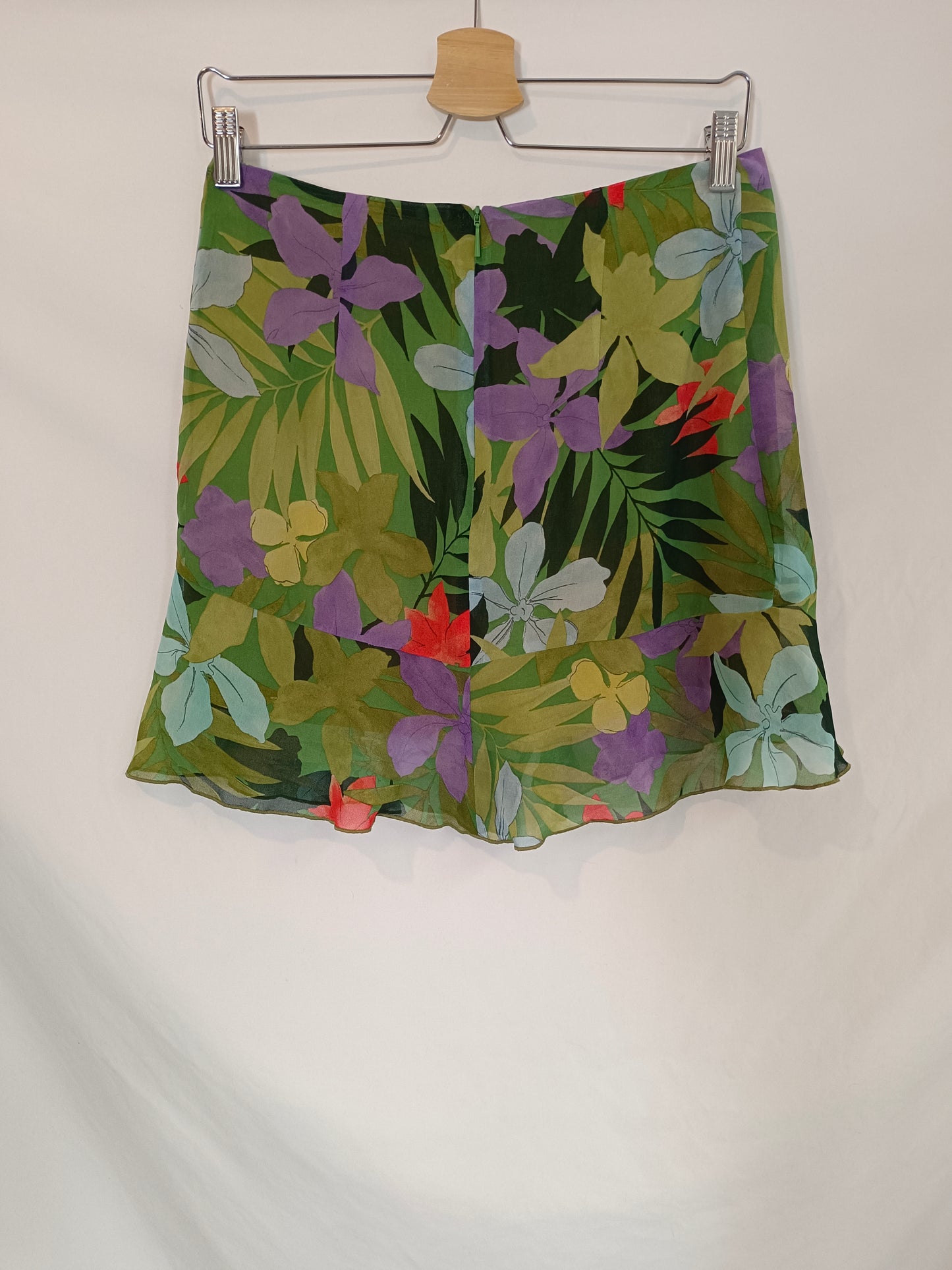 MANGO. Falda corta flores T.m