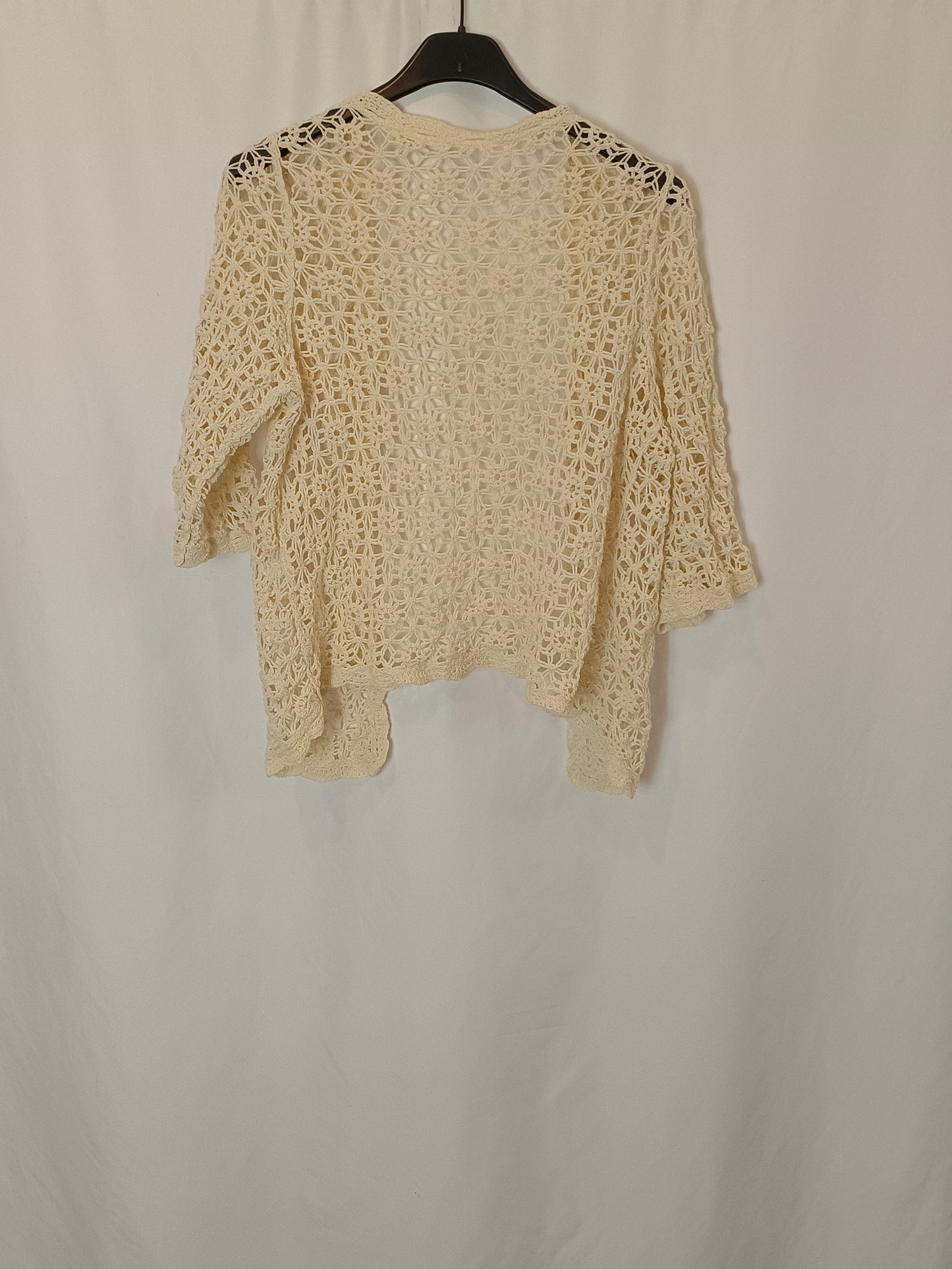 OTRAS. Rebeca beige croché TU(S)